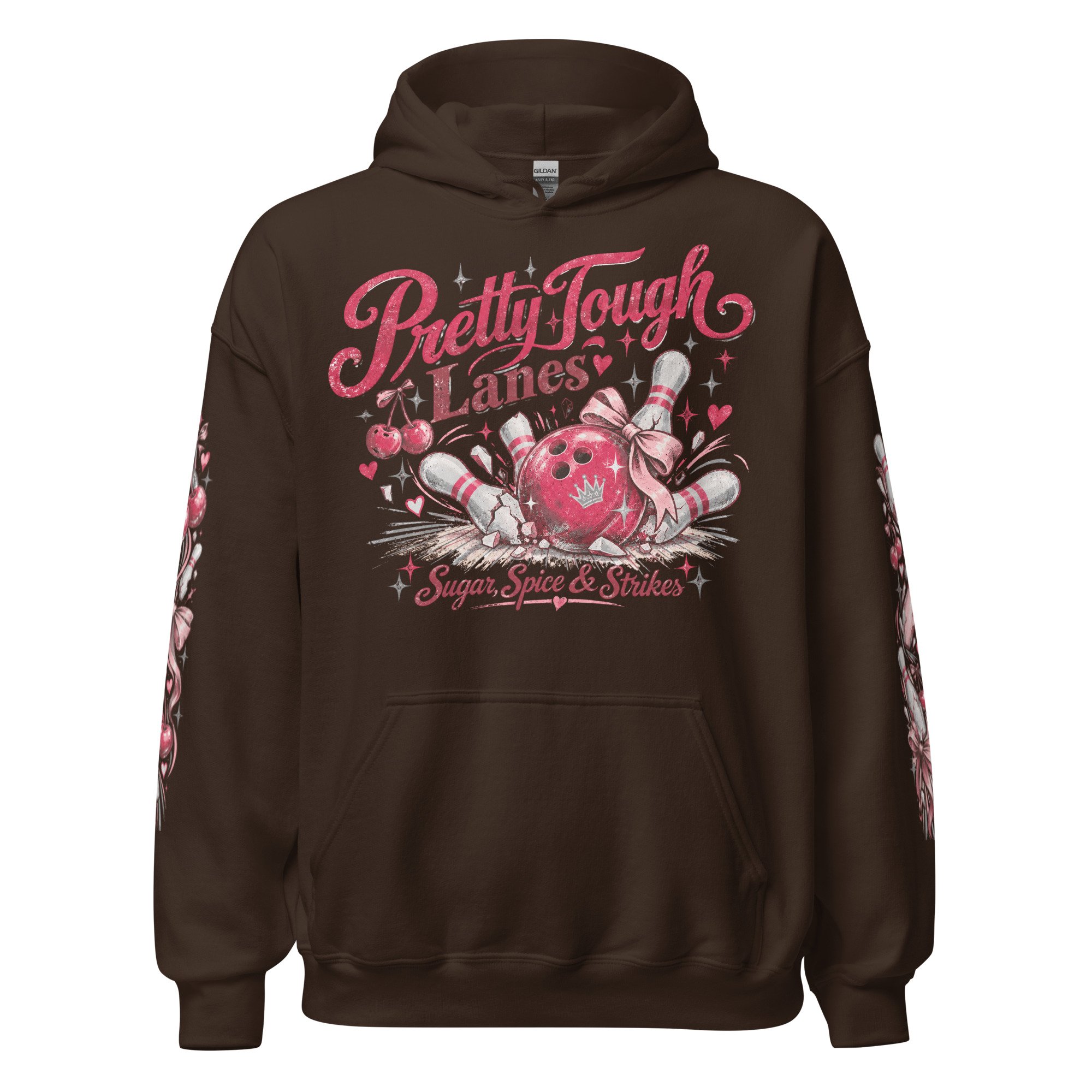 White bowling graphic sweatshirt
