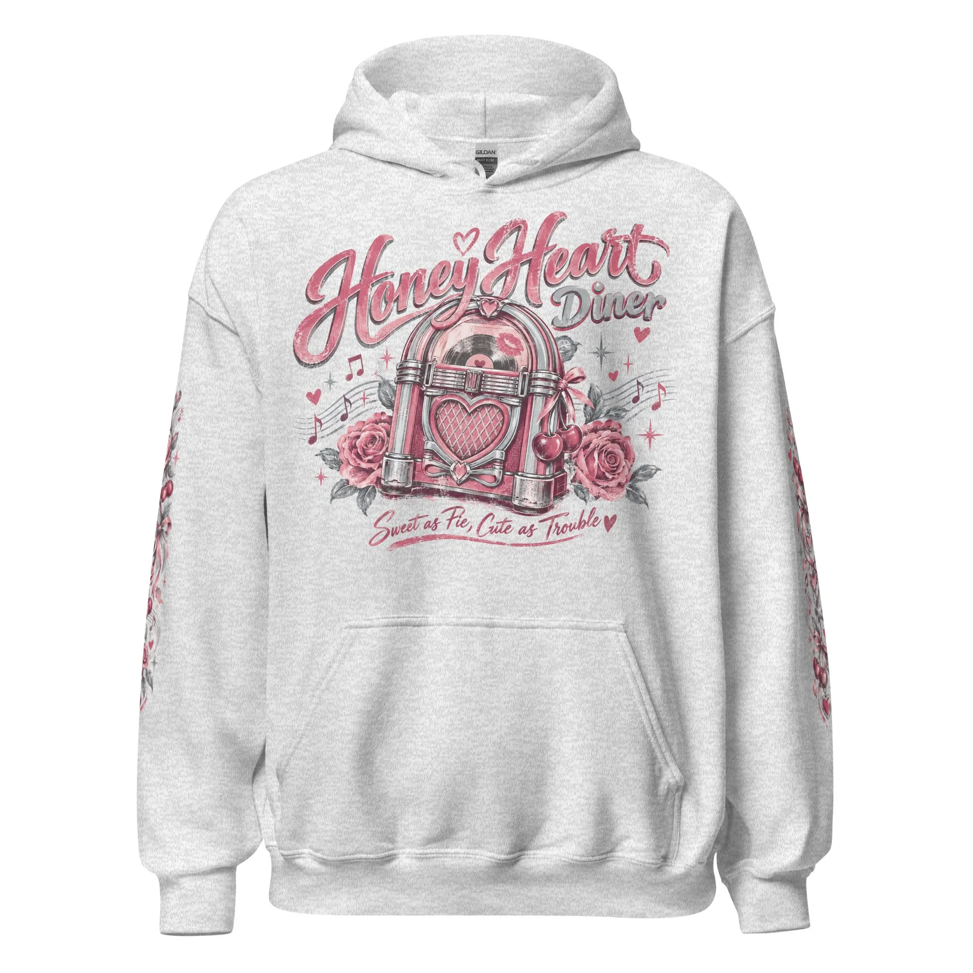 Women's rose and cherry hoodie