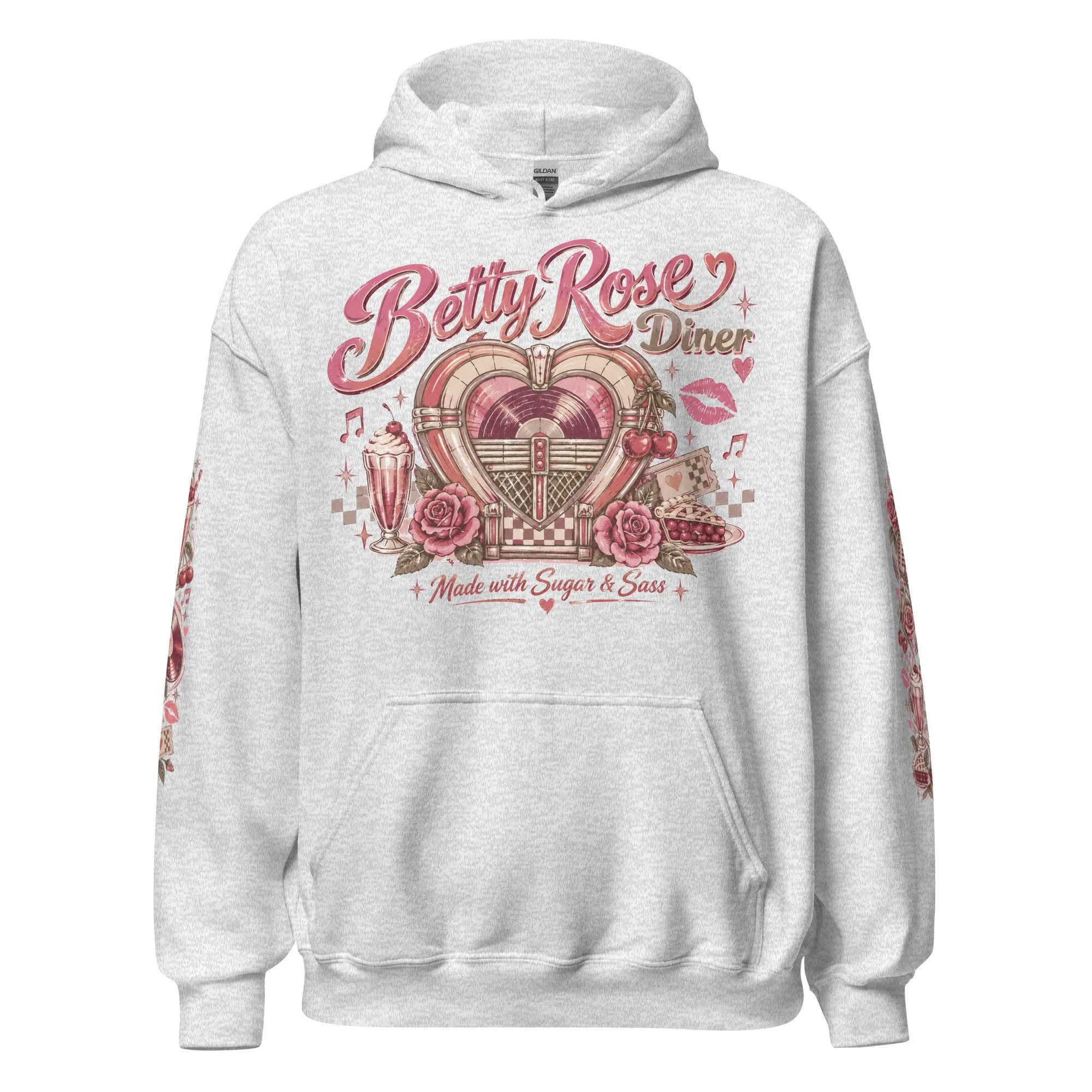 Retro diner graphic hoodie