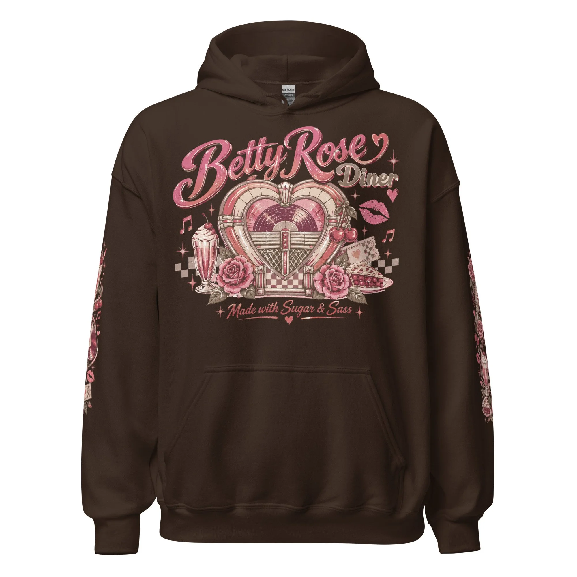 1950s diner hoodie
