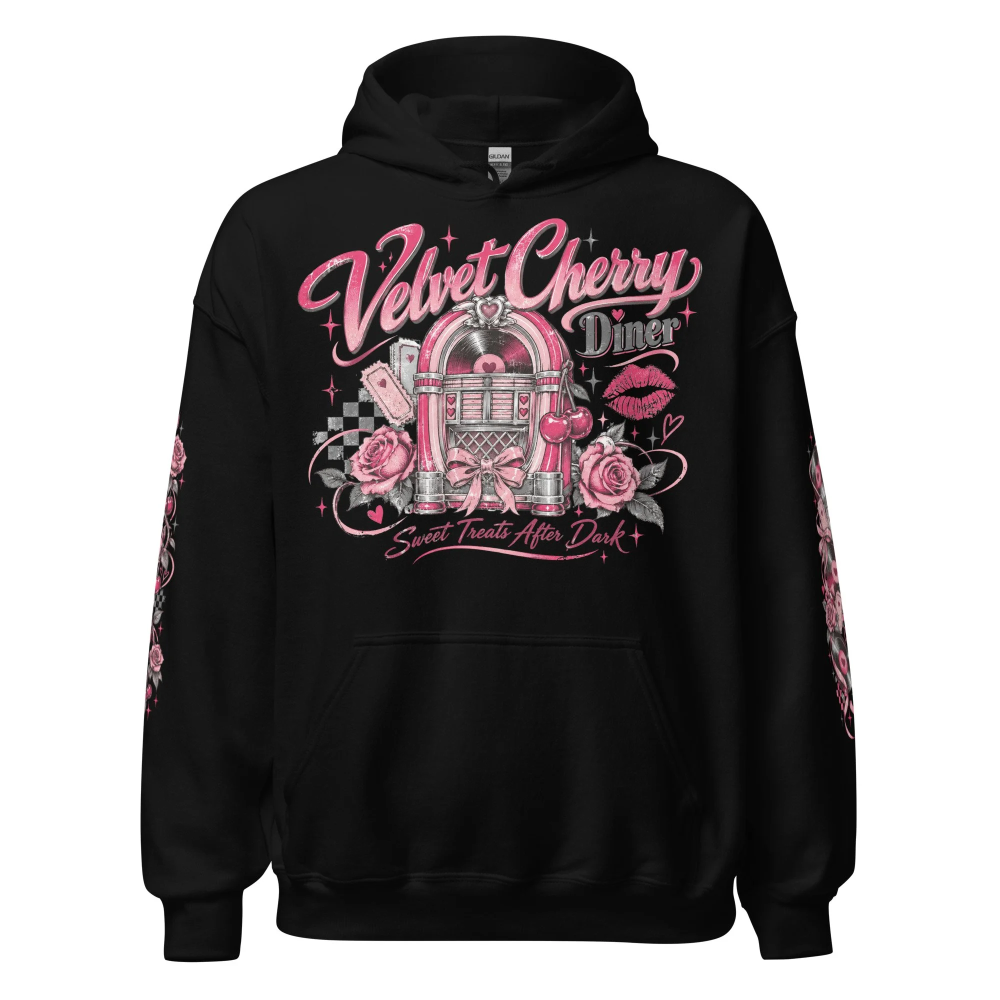 Retro diner graphic hoodie