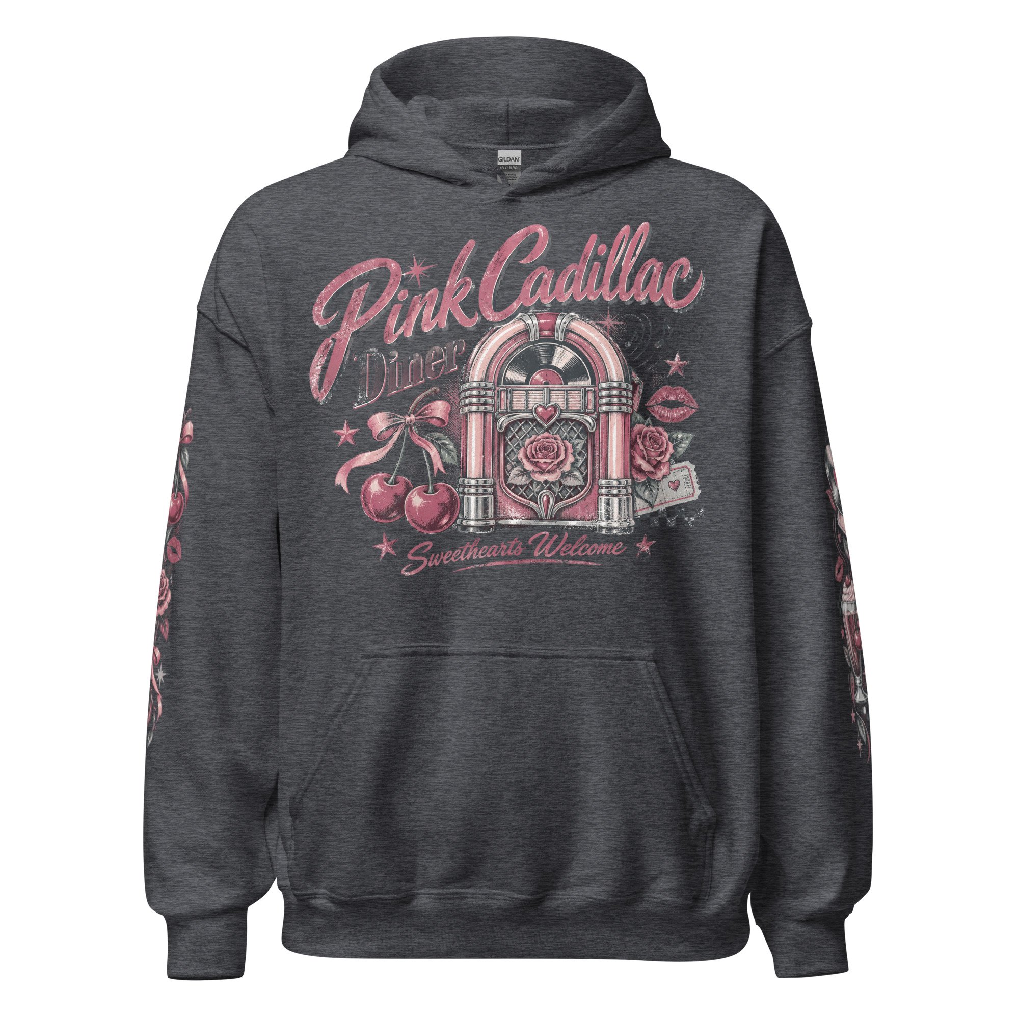 Retro diner graphic hoodie
