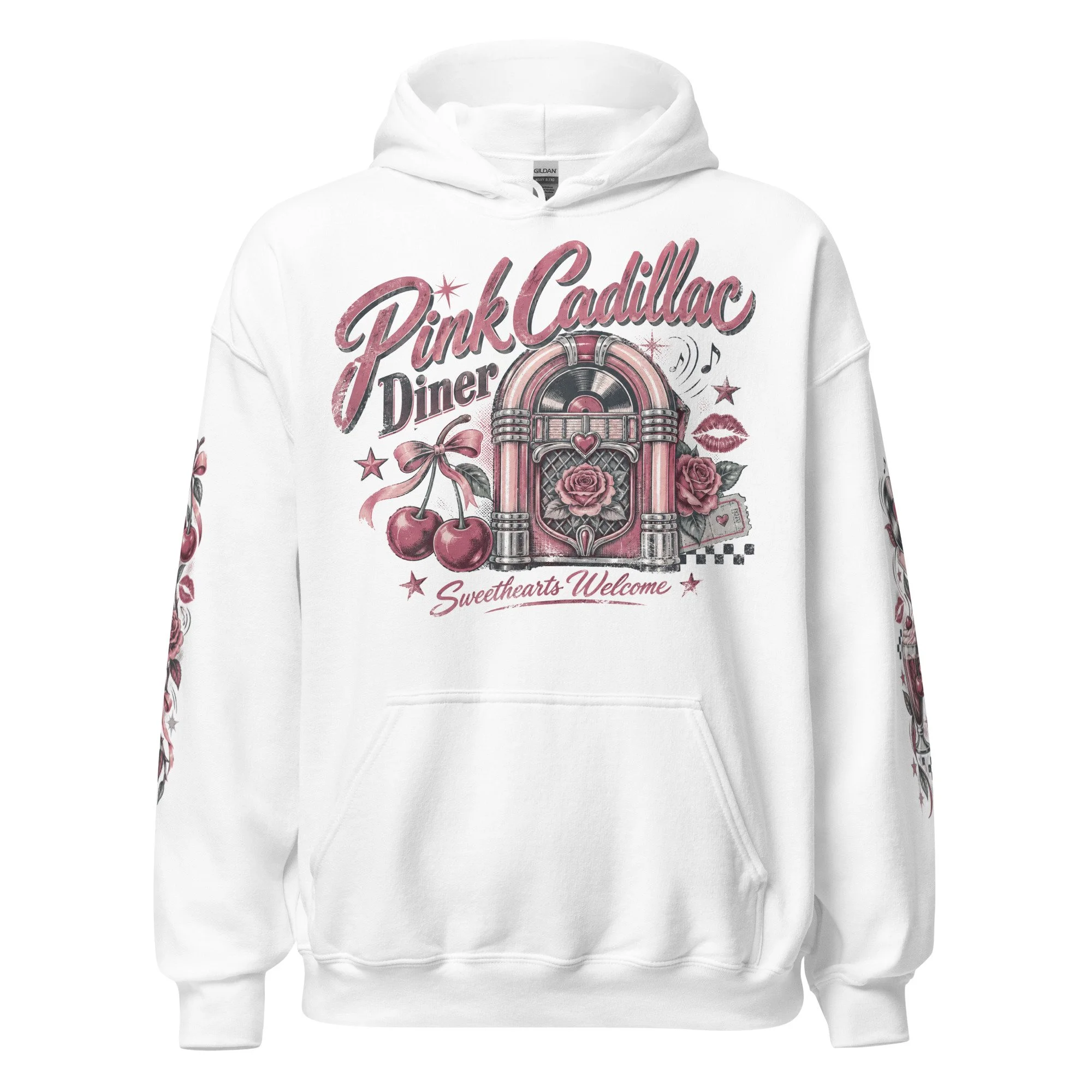 Women's cherry print hoodie