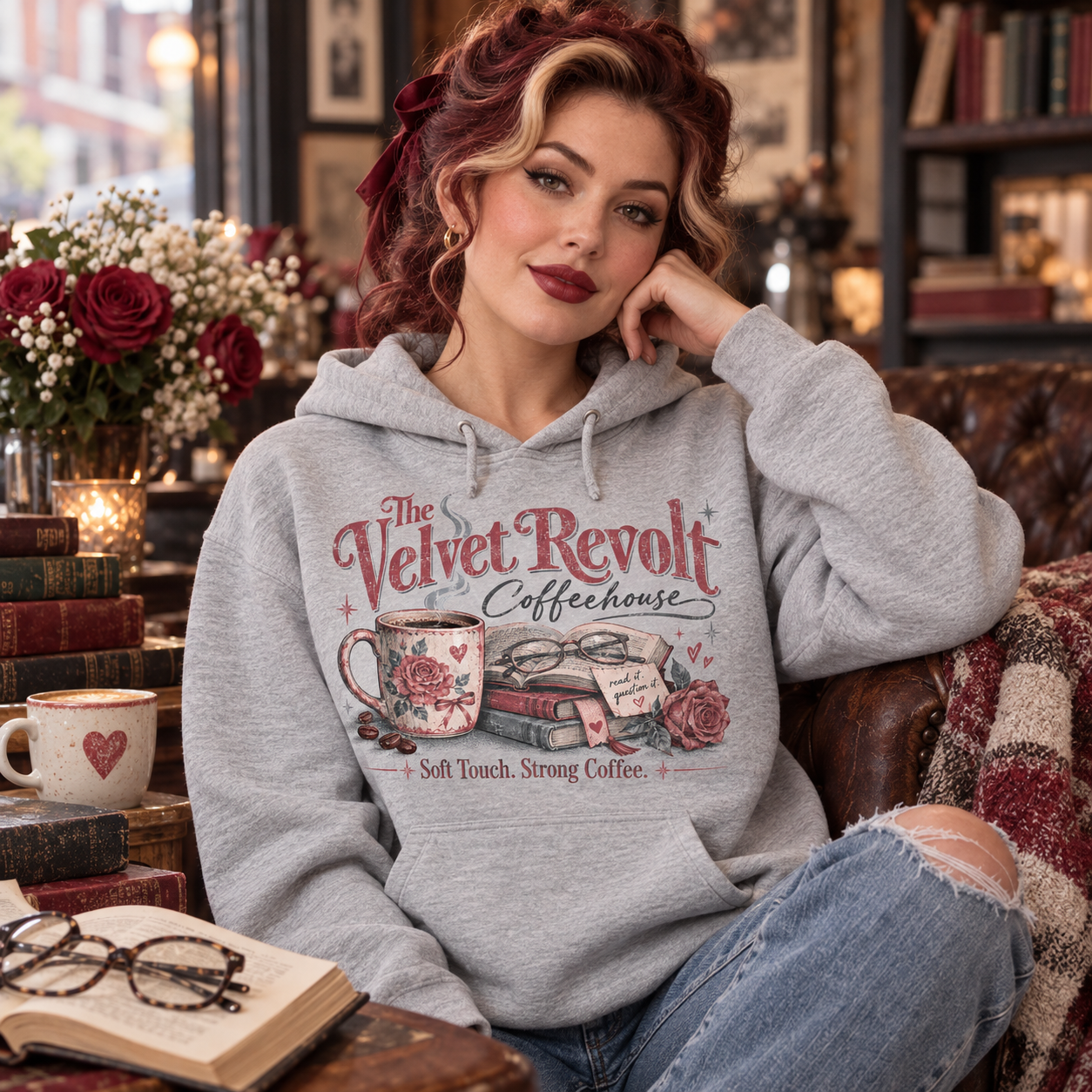 Book lover pullover hoodie