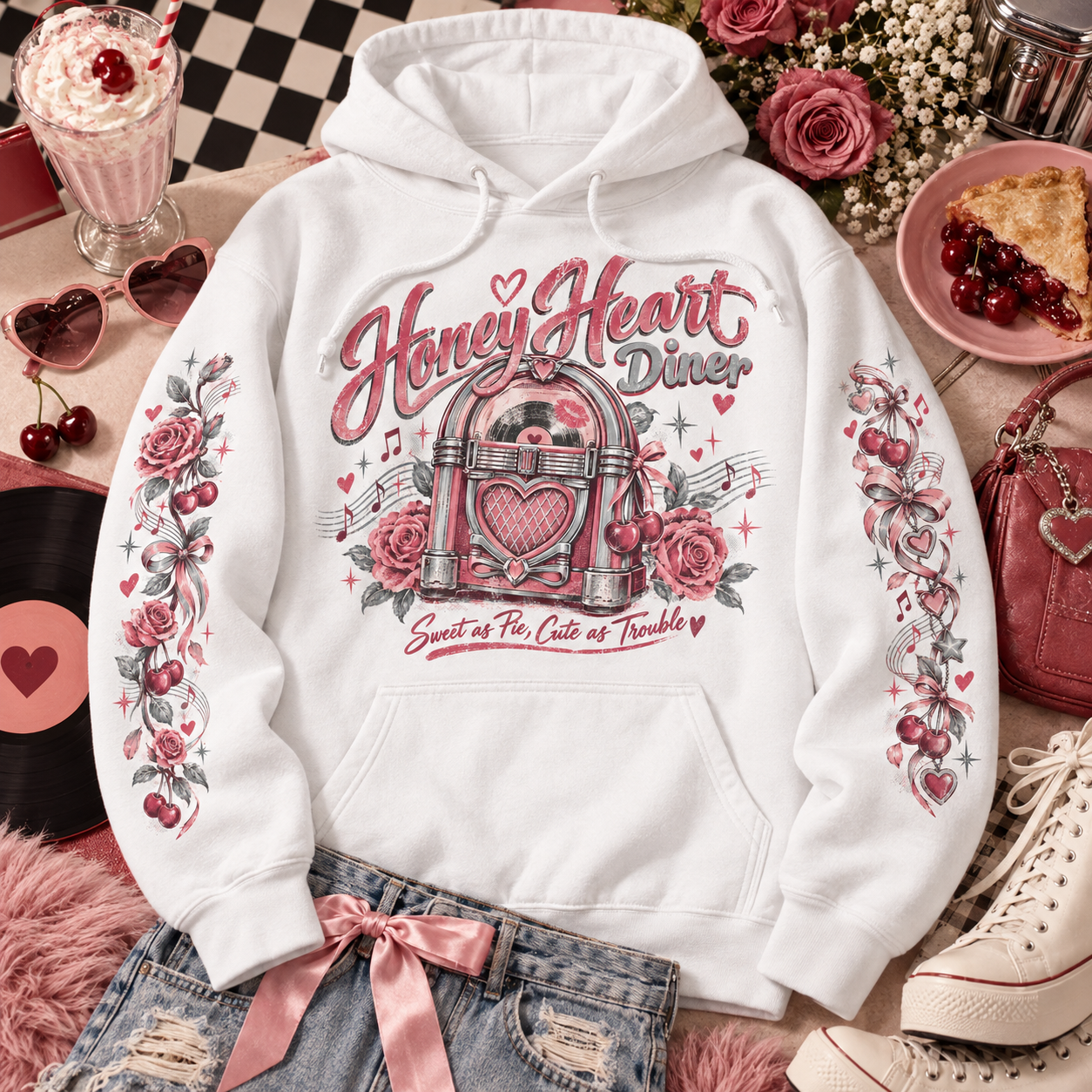 Vintage music graphic sweatshirt