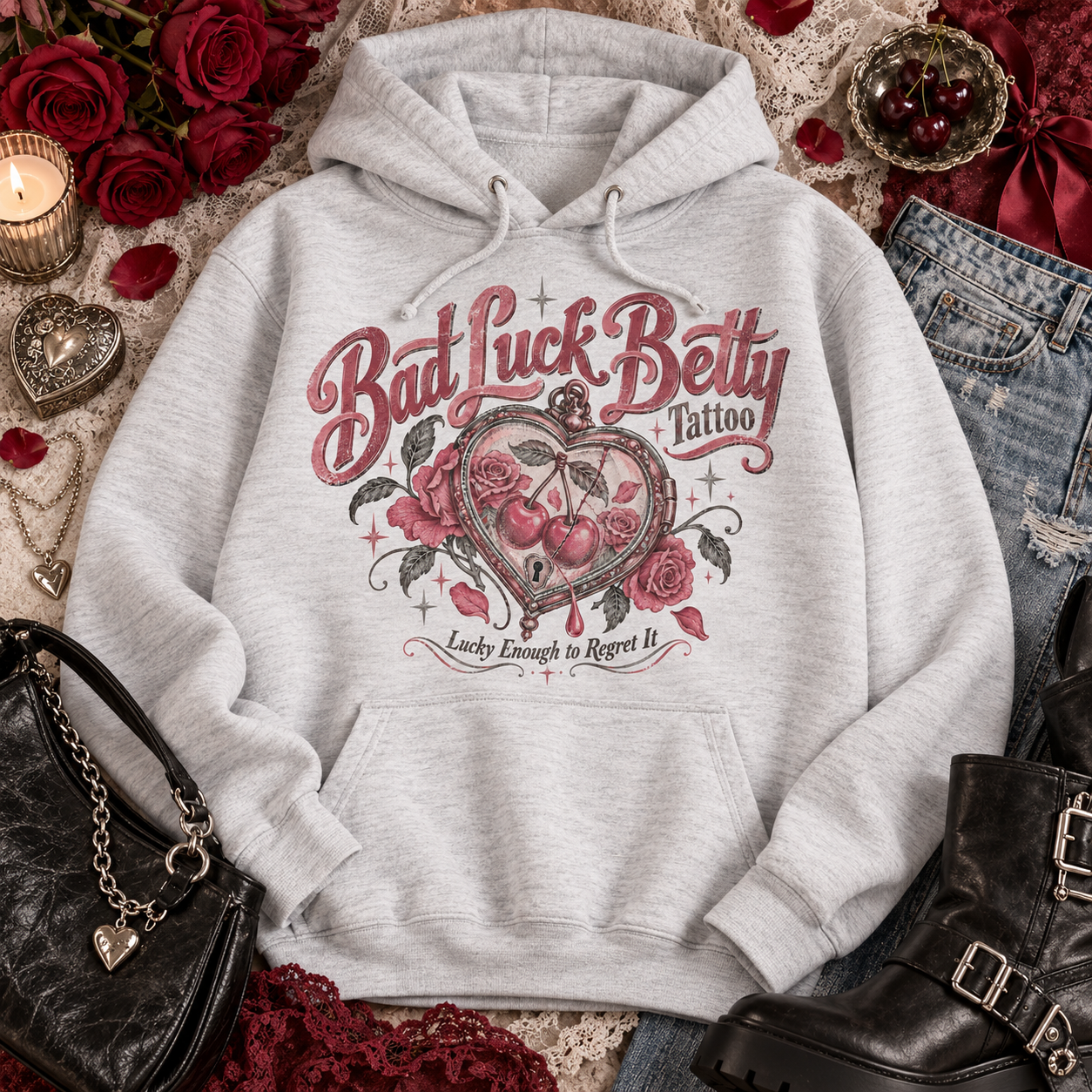 Women's graphic pullover hoodie