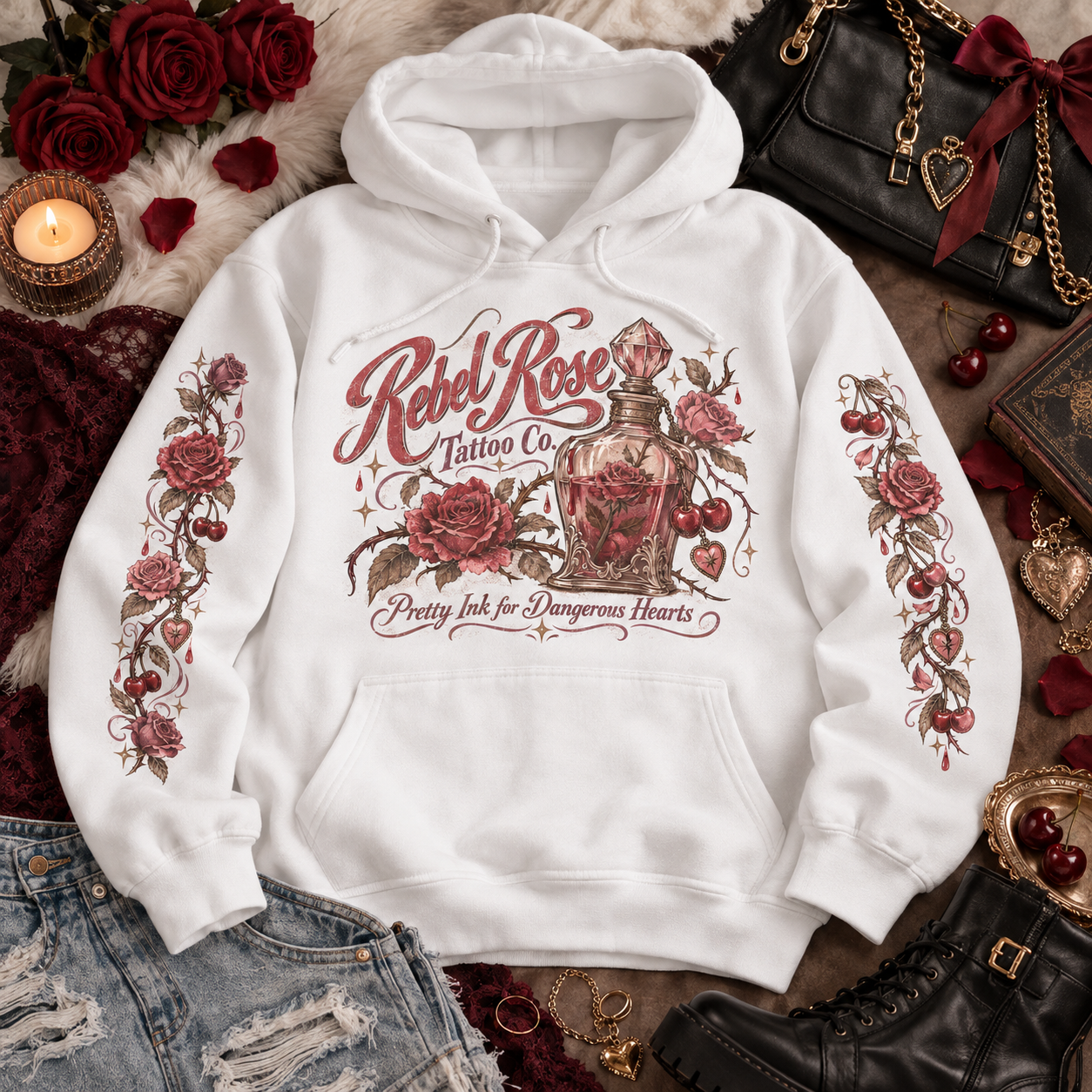 Women's tattoo graphic sweatshirt