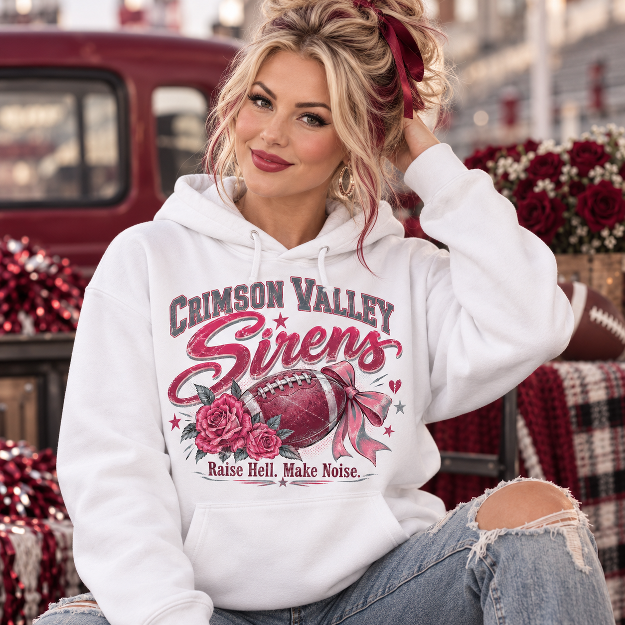 Game day graphic hoodie