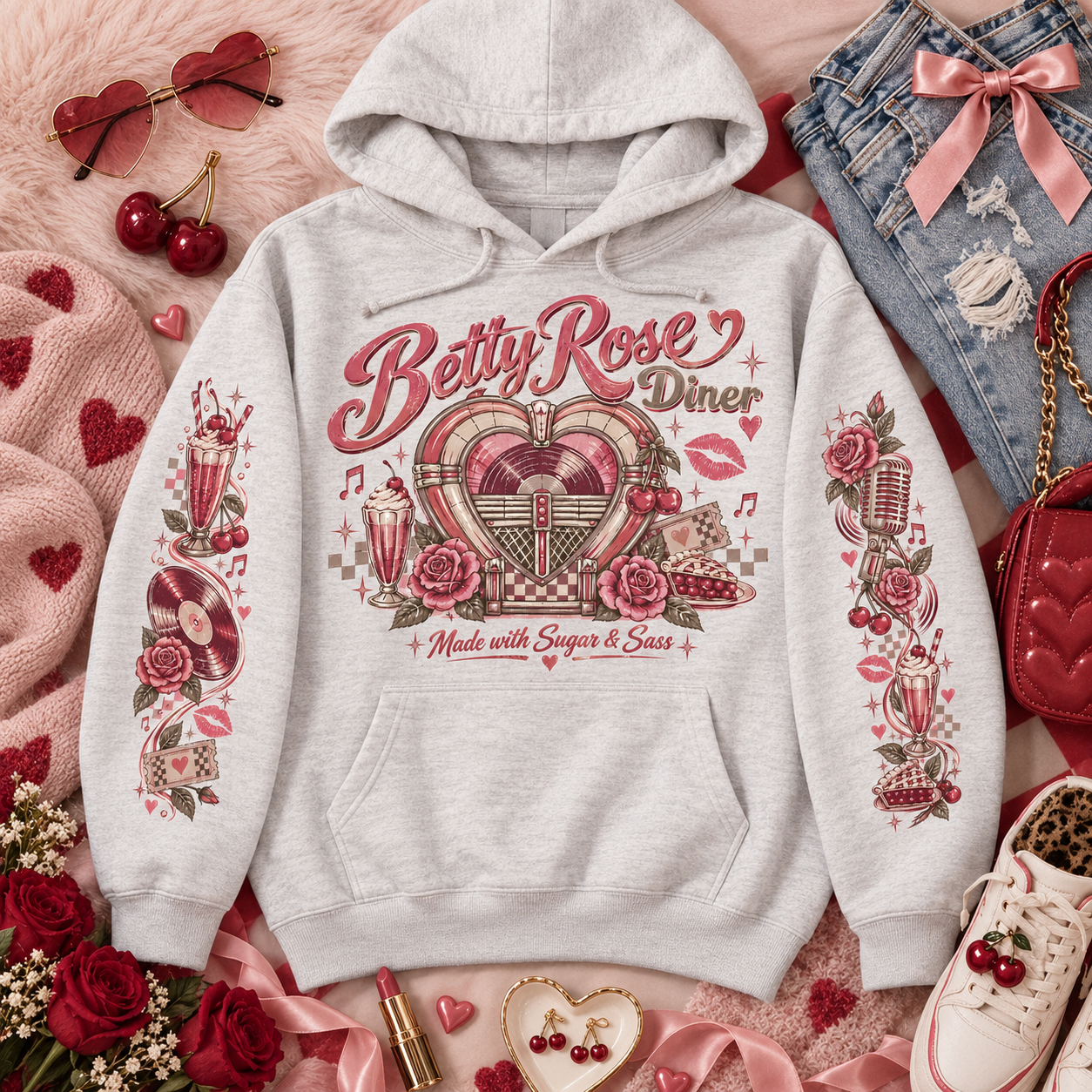 Vintage jukebox hoodie