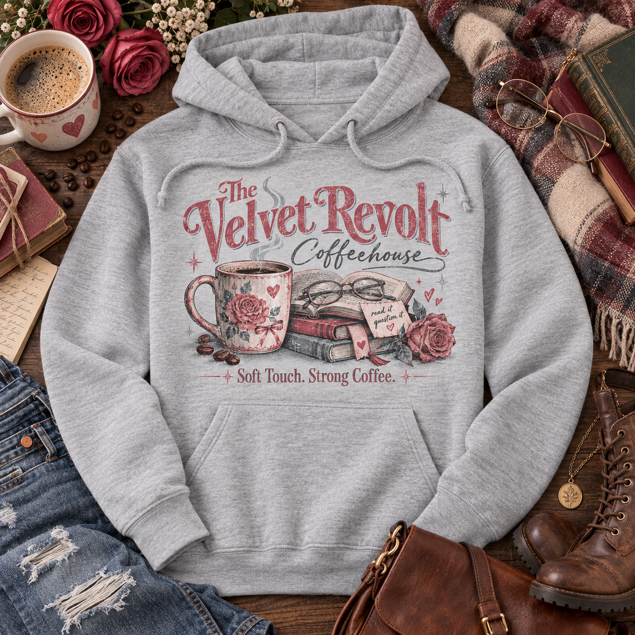Vintage coffee shop hoodie