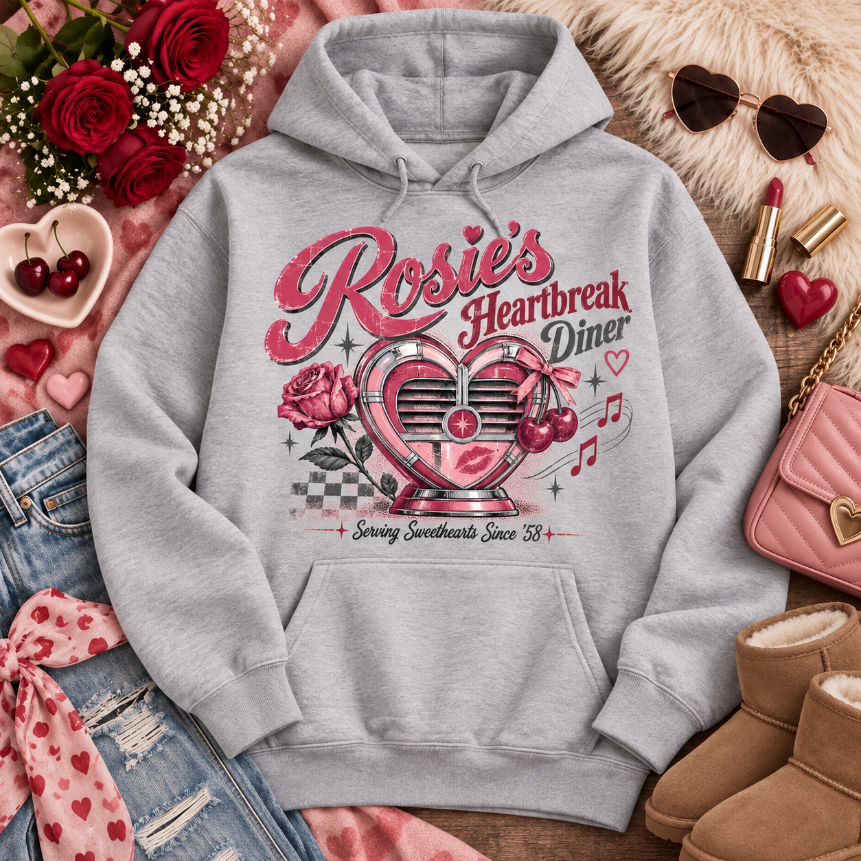 Vintage music hoodie