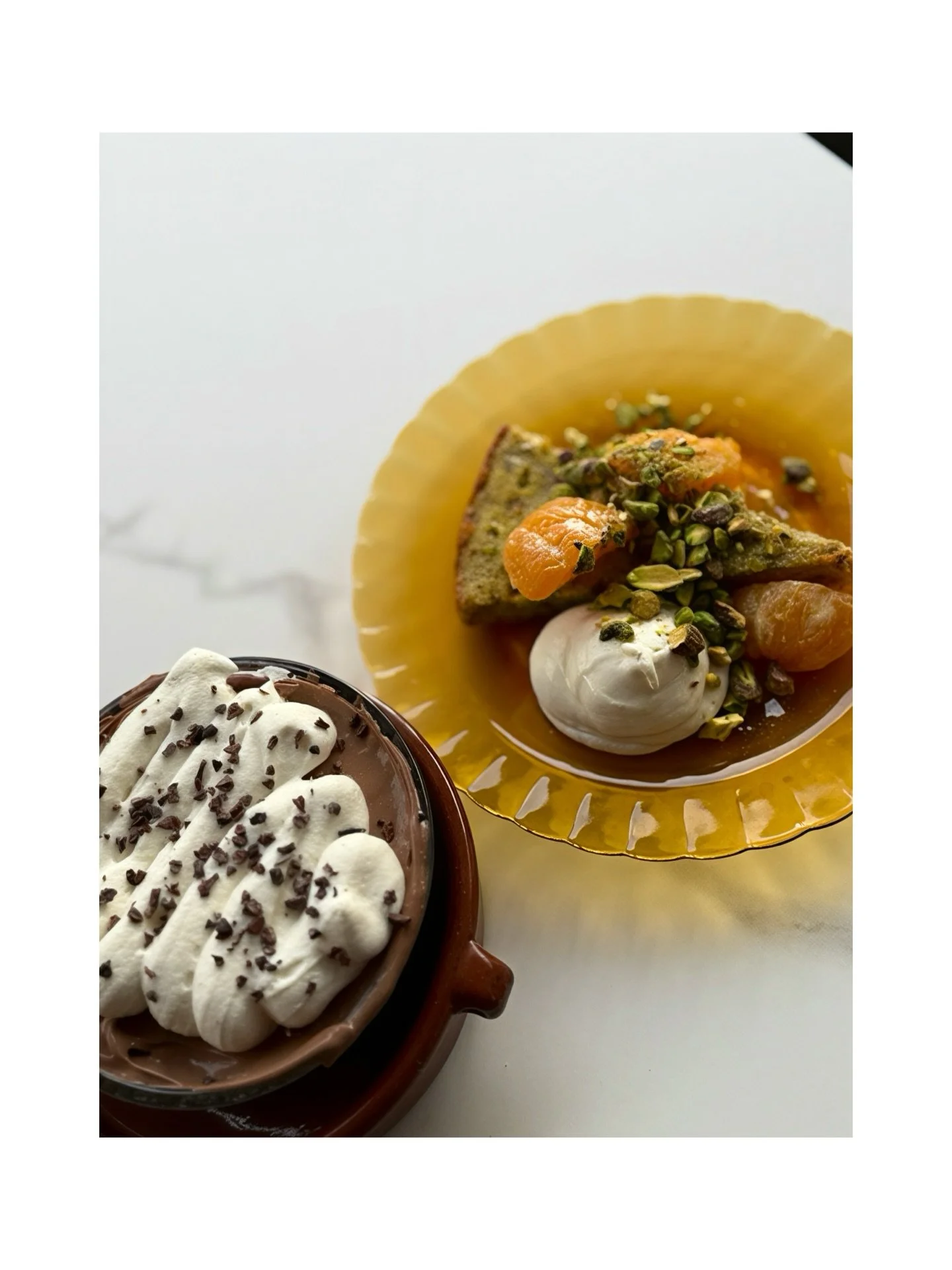 Valentine's evening is fully booked, but our desserts are here for you all week. Try our newest ricotta pistachio cake featuring @heyfruitqueen citrus or our house fav chocolate budino with mascarpone whip. Plenty of room for you this week
