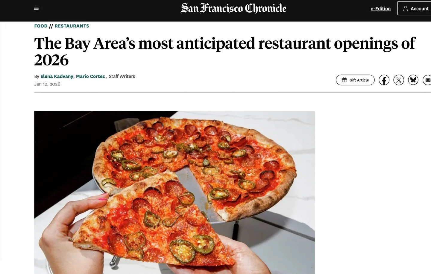Morning just got even brighter! Huge thanks to @sfchronicle_food and @lenak21 for mentioning us. That throwback pep picture from @brontewittpenn is still one of our faves! You guys keep asking: yes, we're coming - March is the target, but we all know