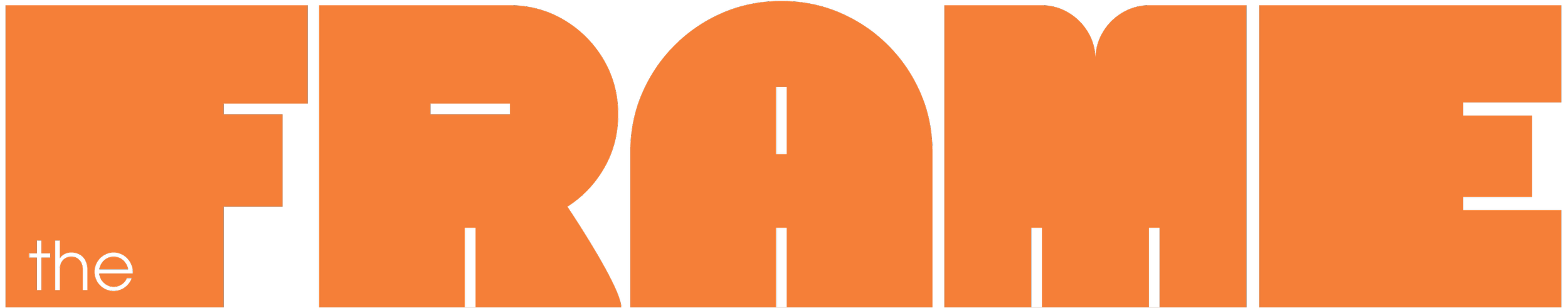 Close-up of the 'The Brolly' sign in bold orange and black letters.
