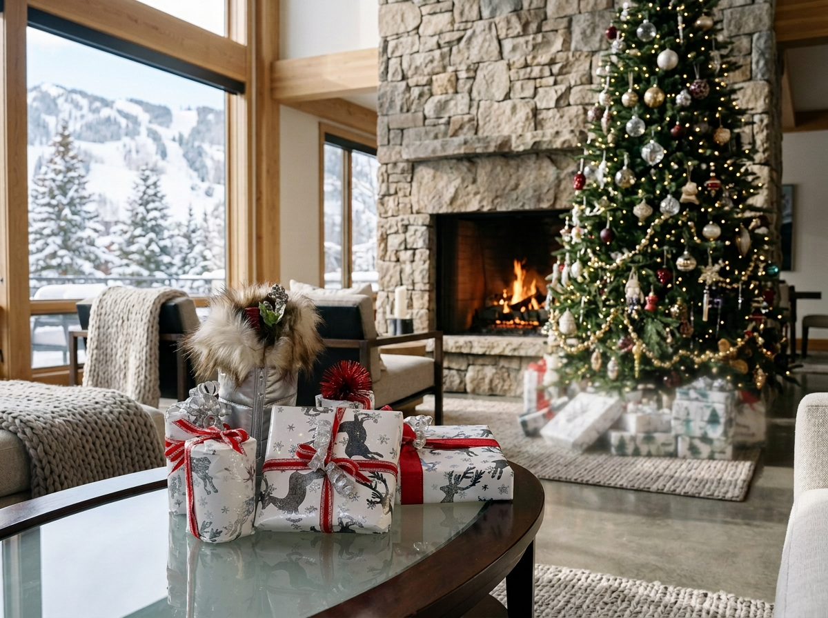 Silver and snowflakes wrapping