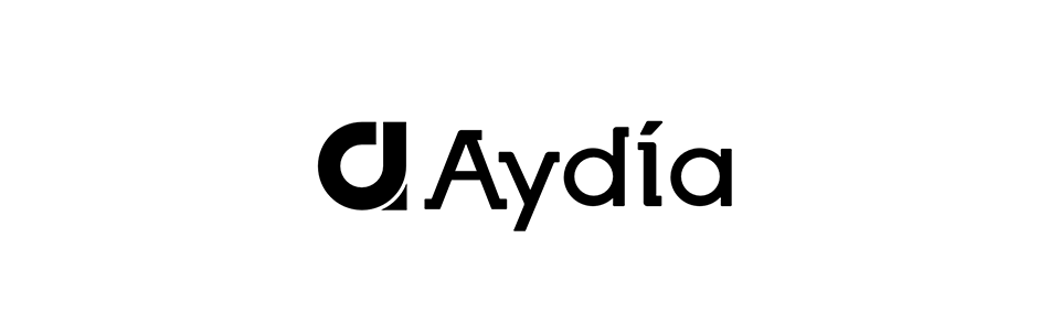 Black Aydía logo on a white background