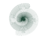 Abstract groen geometrisch patroon met spiraleffect