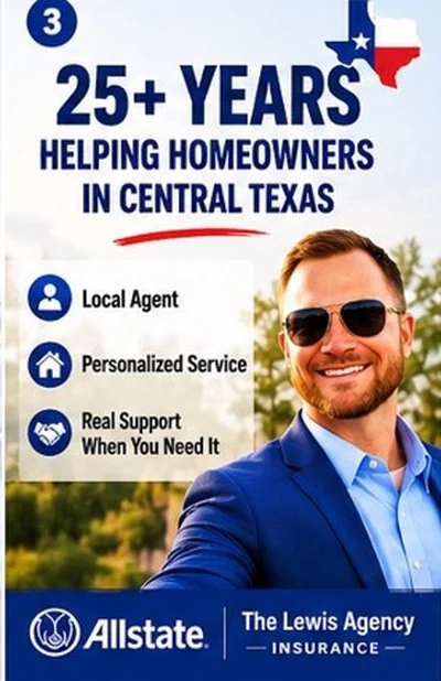 Chris Lewis of The Lewis Agency providing local insurance guidance to Central Texas homeowners
