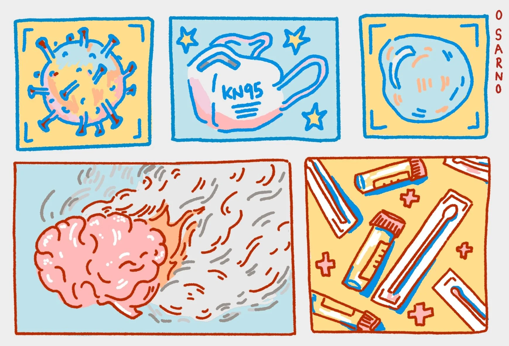 Illustration for "Getting Through Collective Trauma" published in The Sophian