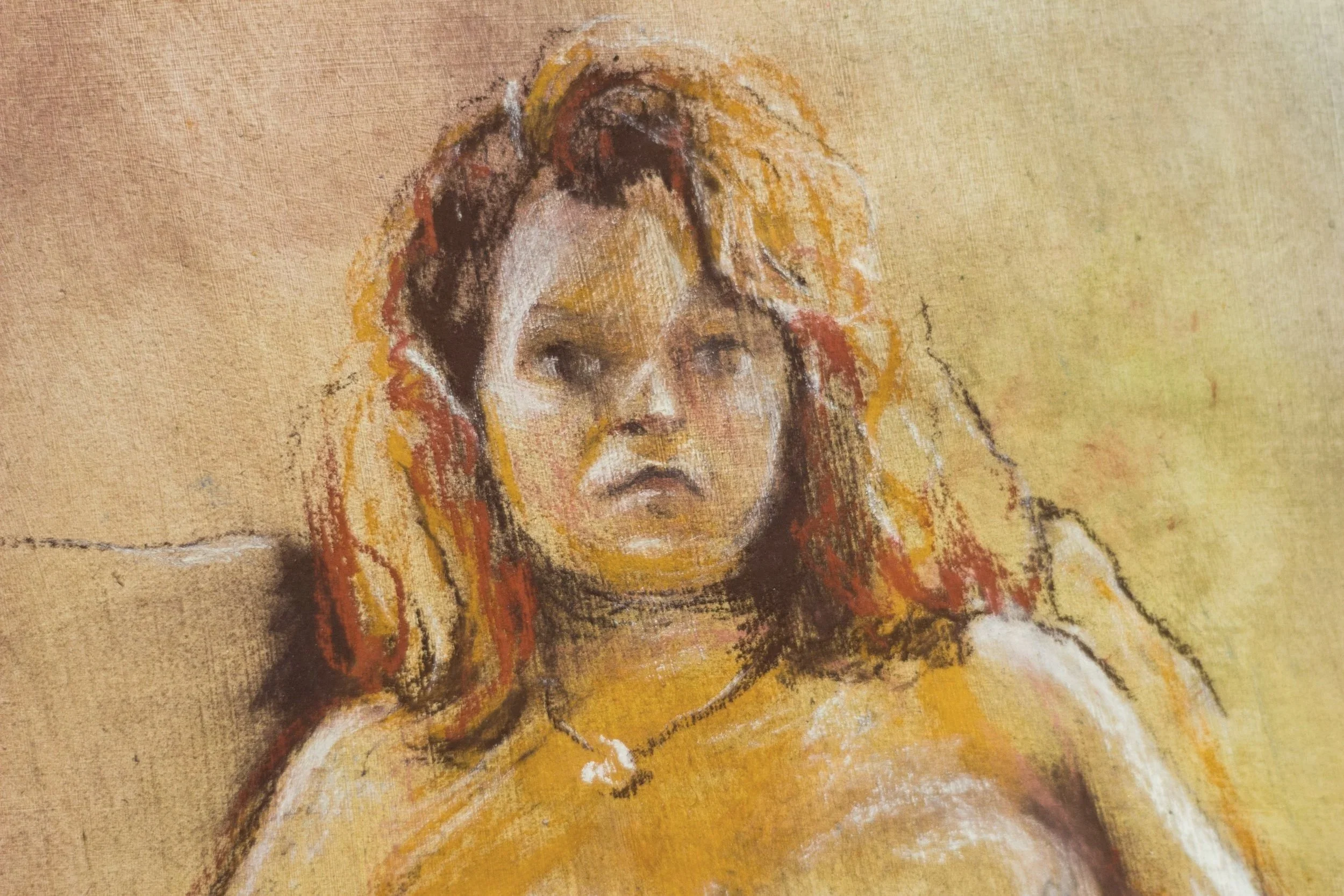 Life Drawing Texture Study — Mixed Media
Pastel, acrylic, on gessoed panel