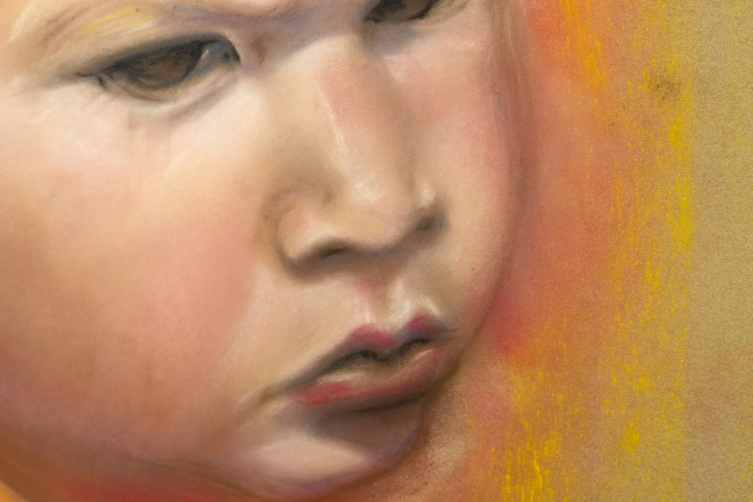 Large Pastel Close up detail