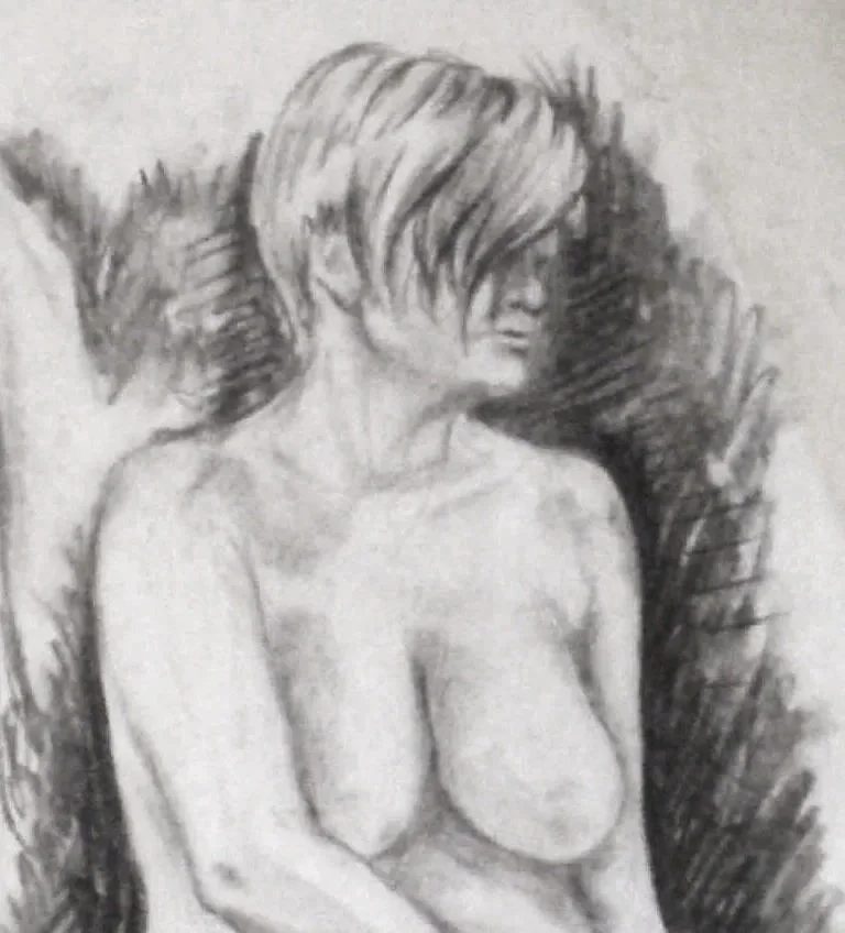 Seated Figure Study — Charcoal
Charcoal on paper