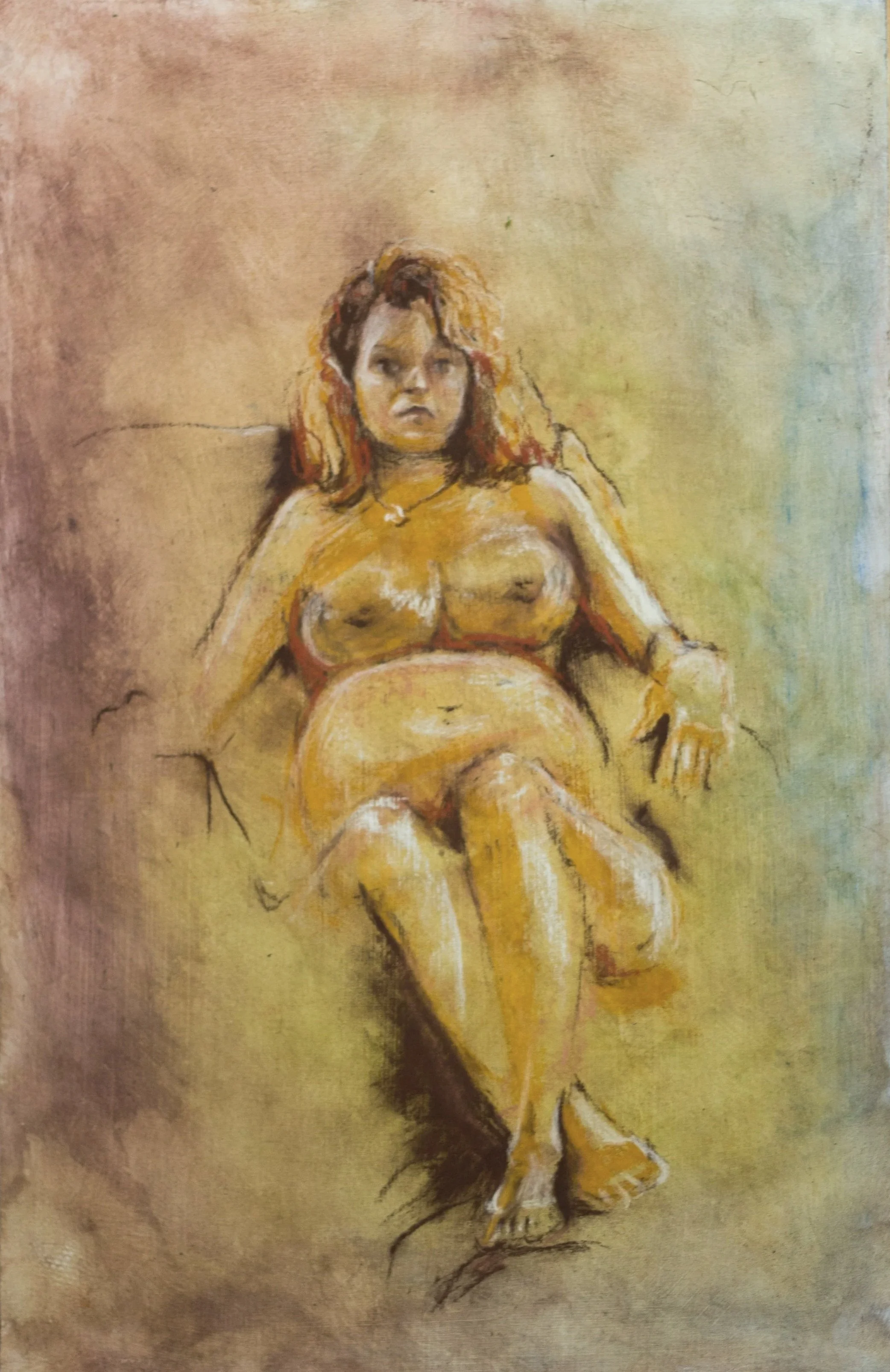 Life Drawing Texture Study — Mixed Media
Pastel, acrylic, on gessoed panel