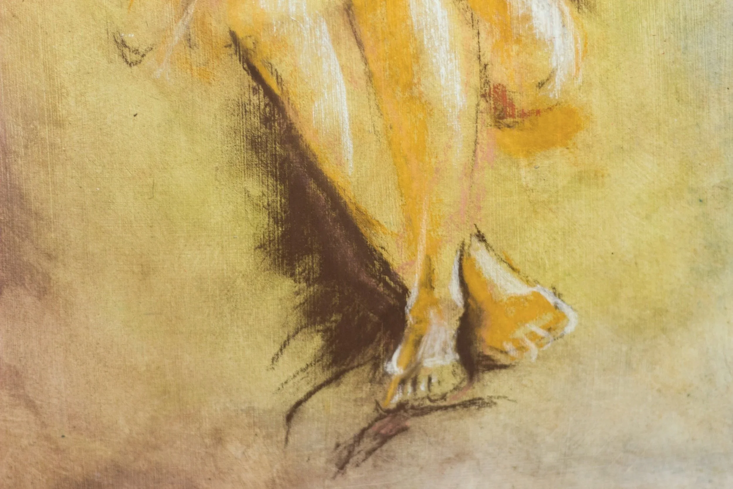 Life Drawing Texture Study — Mixed Media
Pastel, acrylic, on gessoed panel