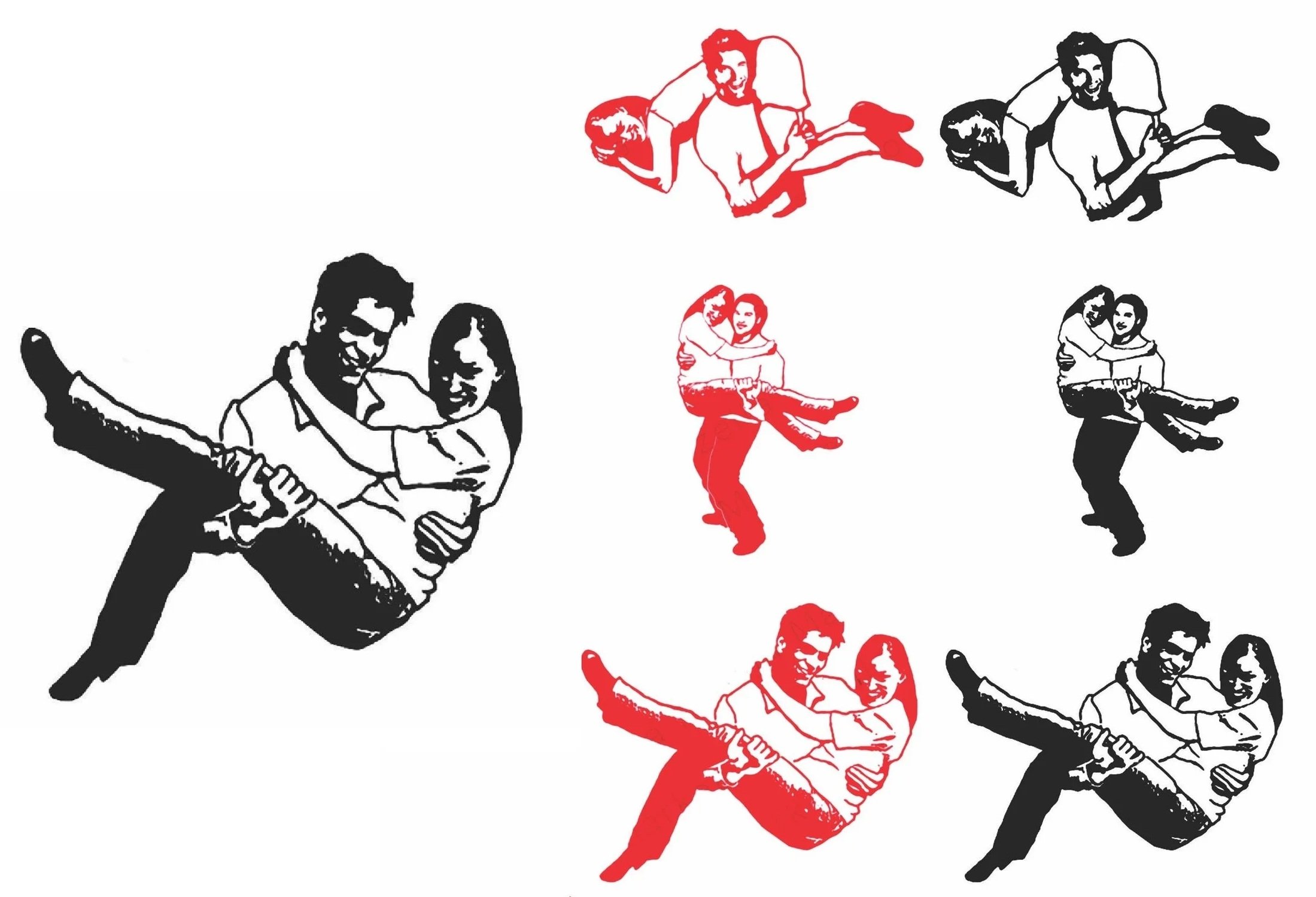 Dating App — Vector Illustration & Design
Created vector artwork of couples, including multiple poses and color variations based on the client's creative direction.