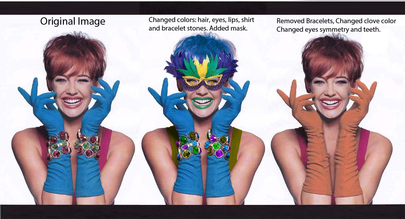 Photo manipulation, adding assets to model.