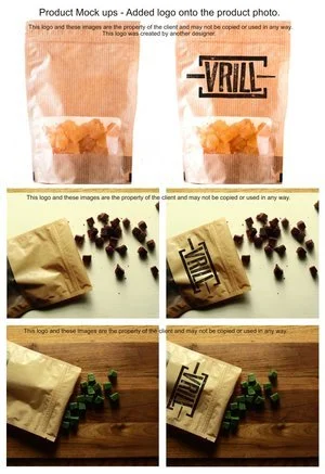 Client Project Visual: Edited photo for product adding client logo for online store.