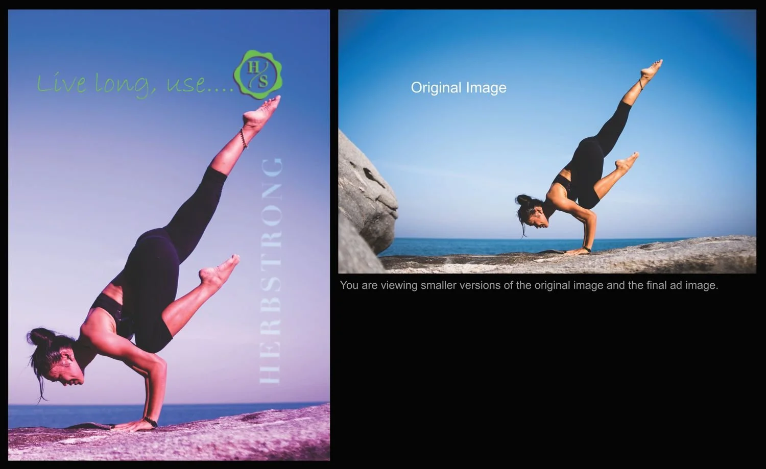 Visualization for client proposal project. Client focus on strength and action for the images and the logo color green for the product.