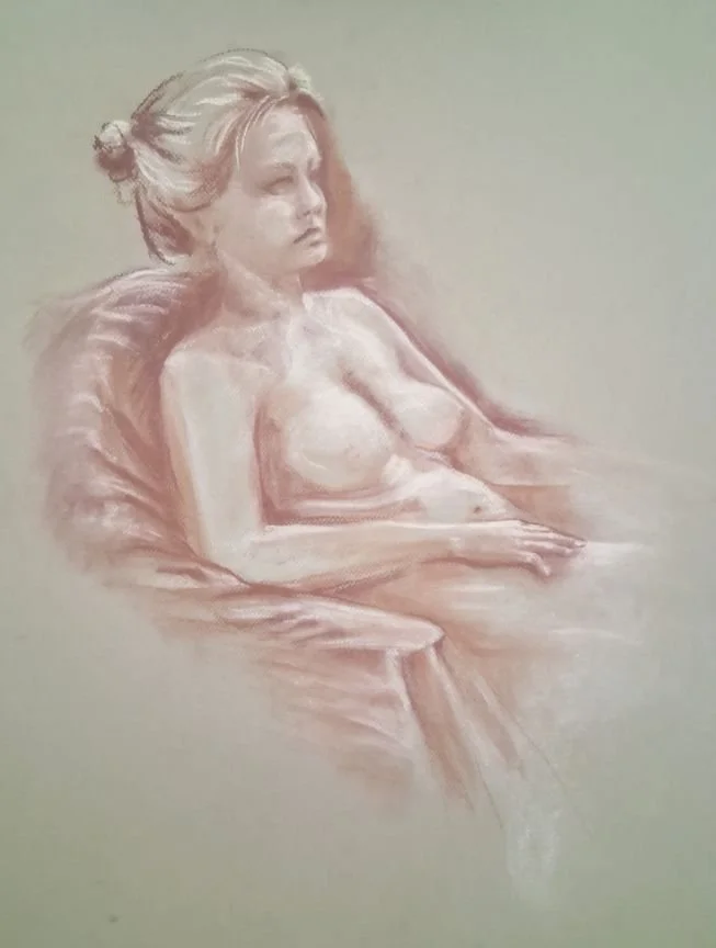 Sitting Figure Study — Pastel
Pastel on paper