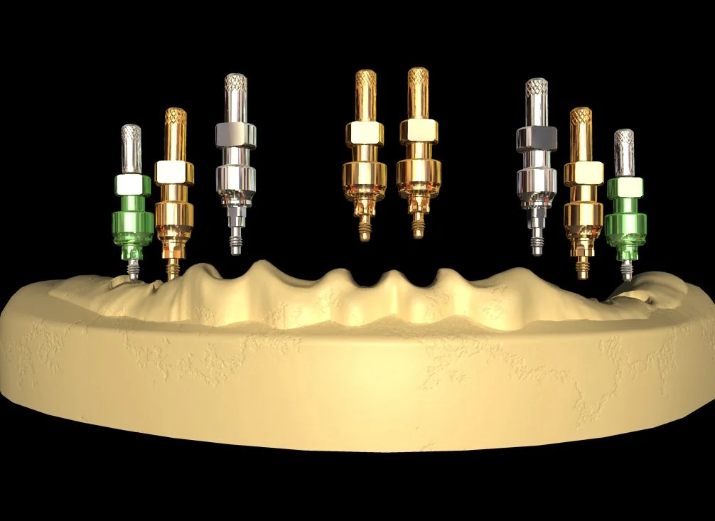 Client project: Created metal shaders in Maya for dental implant visualization.
