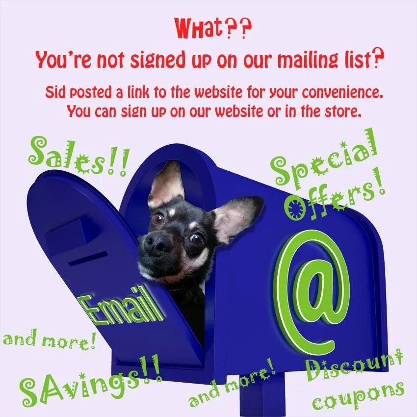 Client Project: Design created for daily social media posts to connect with customers. Owner's dog was used in designs to connect with the customers and an added humor element.
