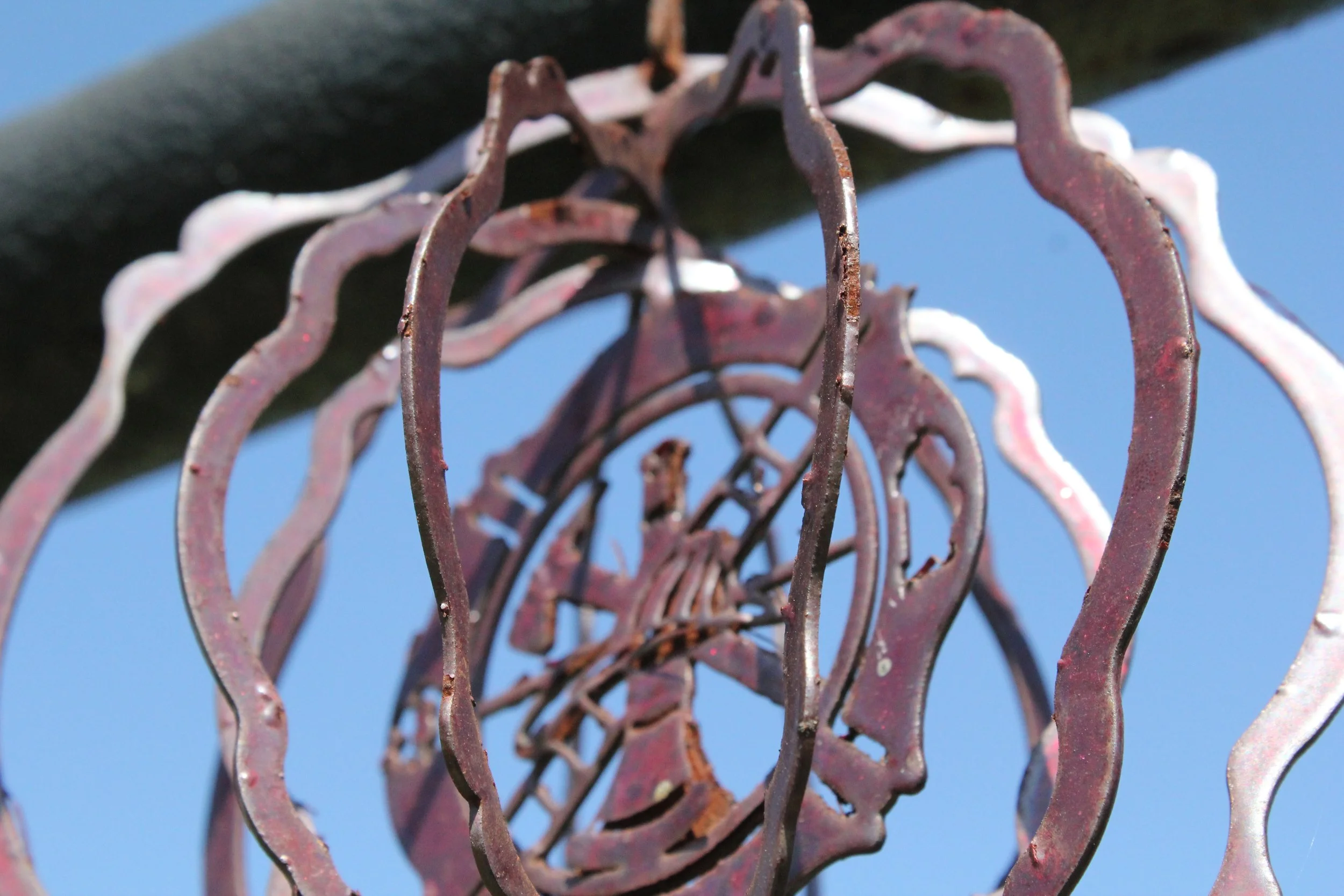 Close-up of wind chime.