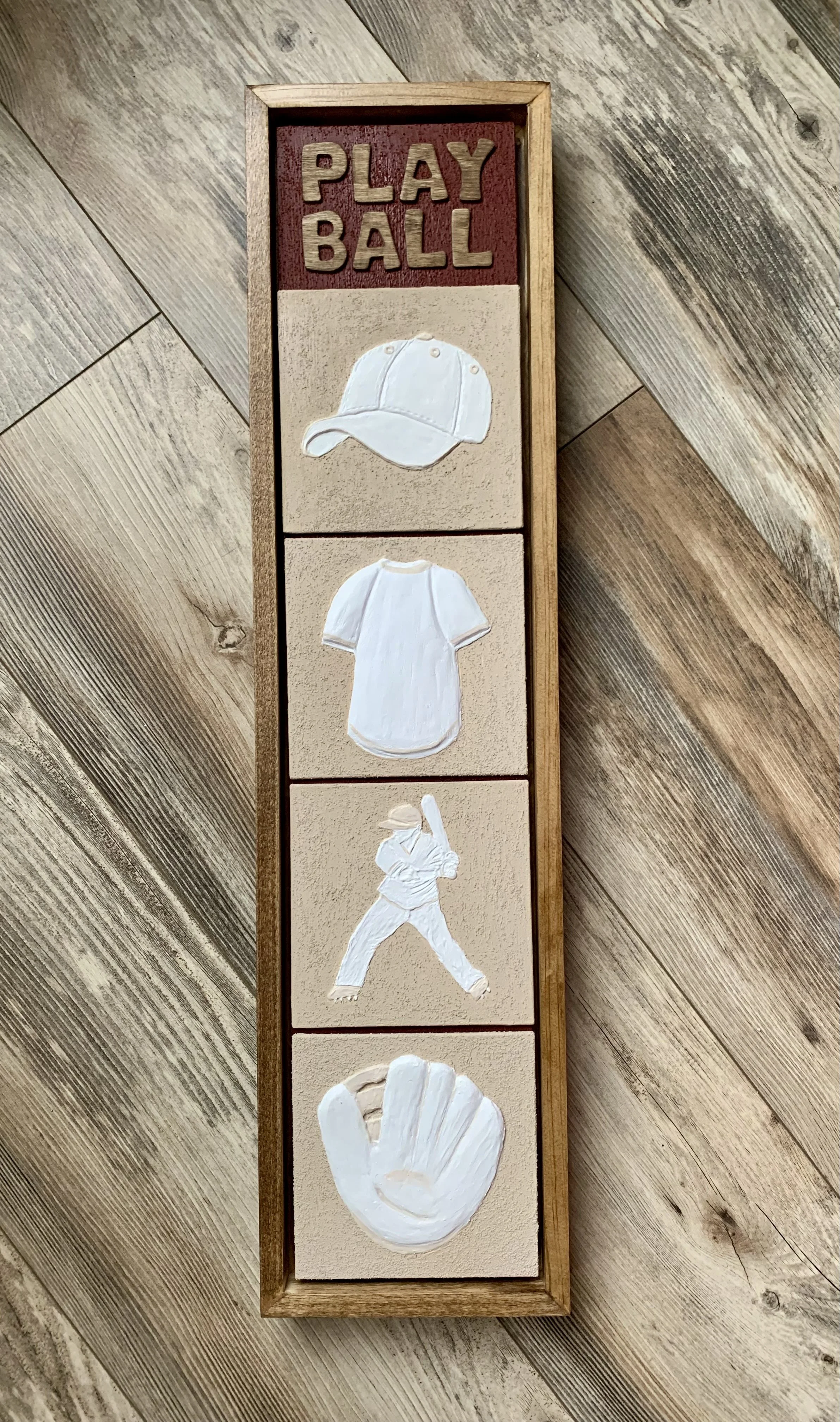 Play Ball- 3D Baseball Themed Art Panels