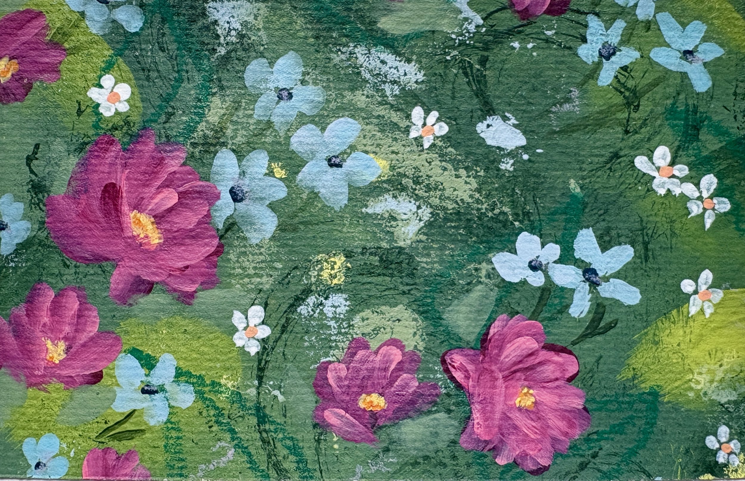 Serenity- Hand-painted Acrylic Notecards-NOT PRINTS!