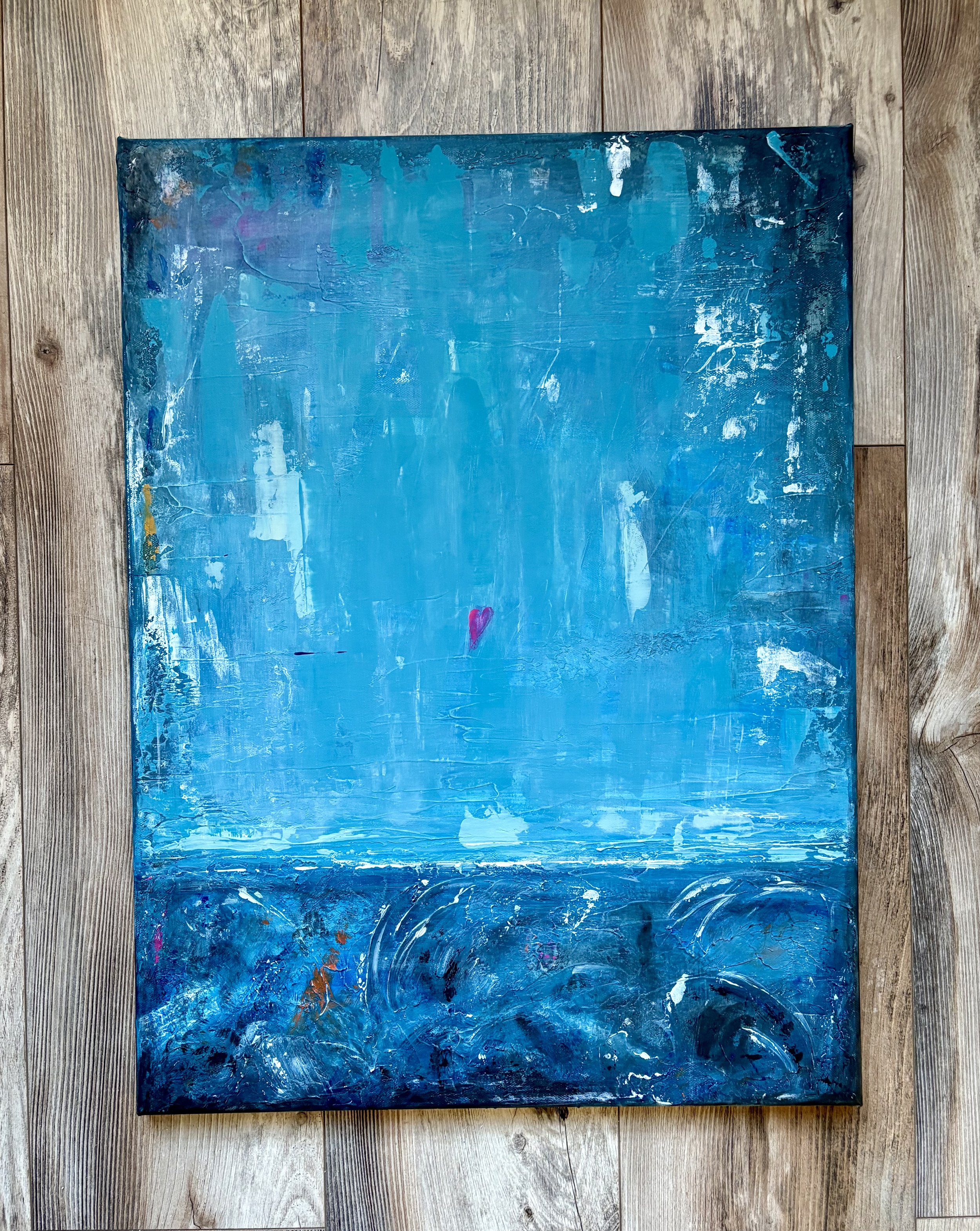 Surface Calm- Tranquil Chaos Abstract Canvas Art