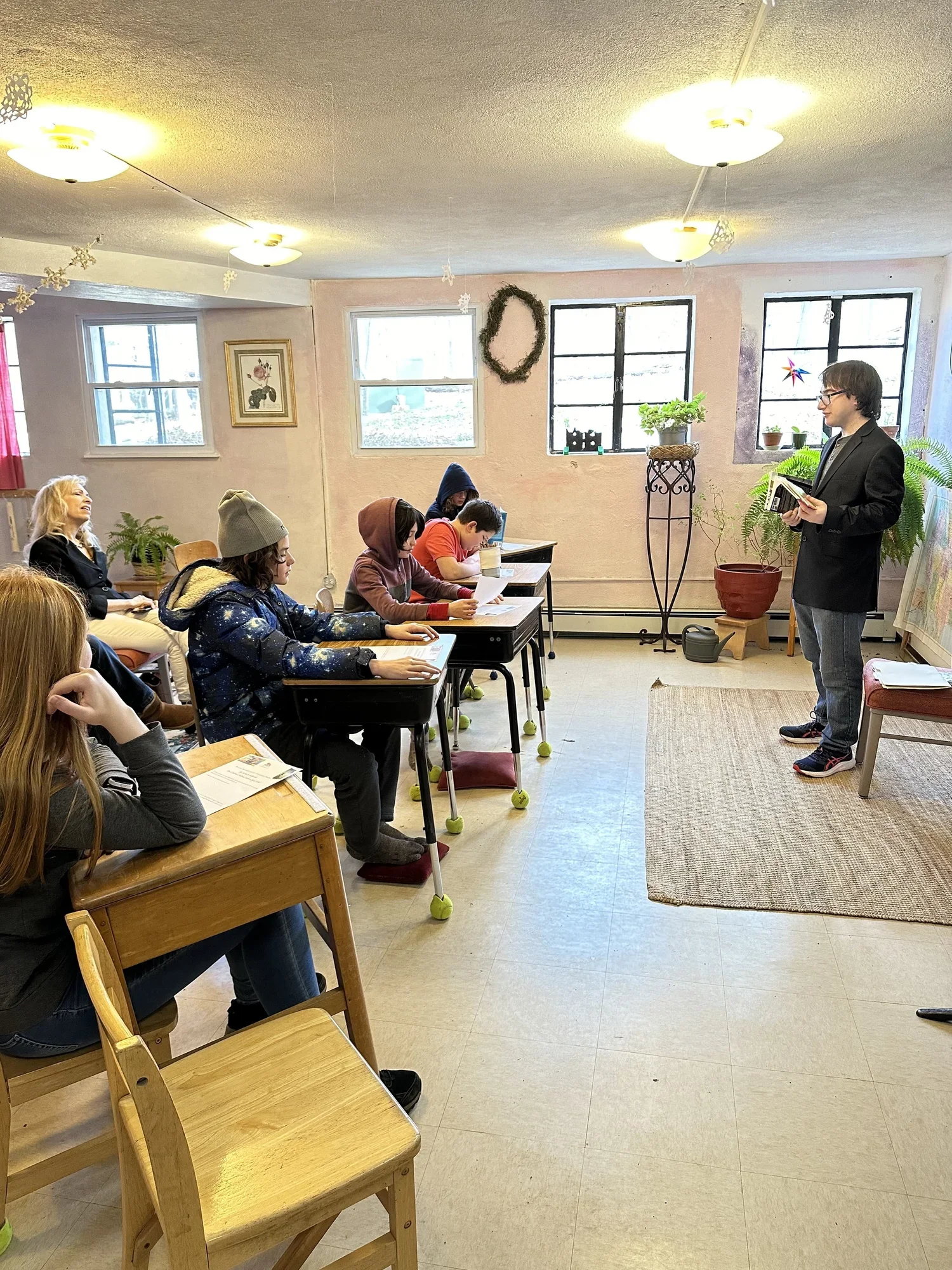 Recently, Ben came to Otto Specht to read from some of his books and discuss being a young author.