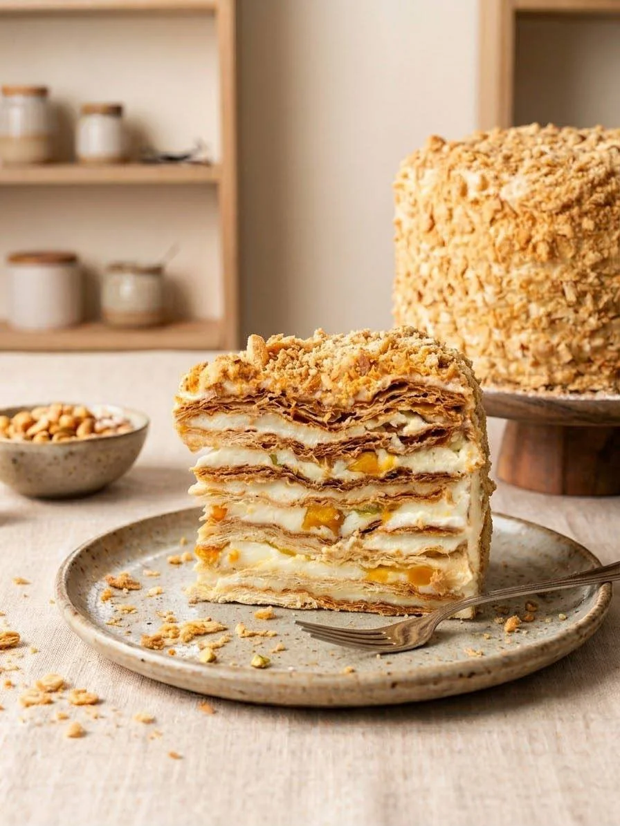 Napoleon Cake Peach <br> (From CA$45)