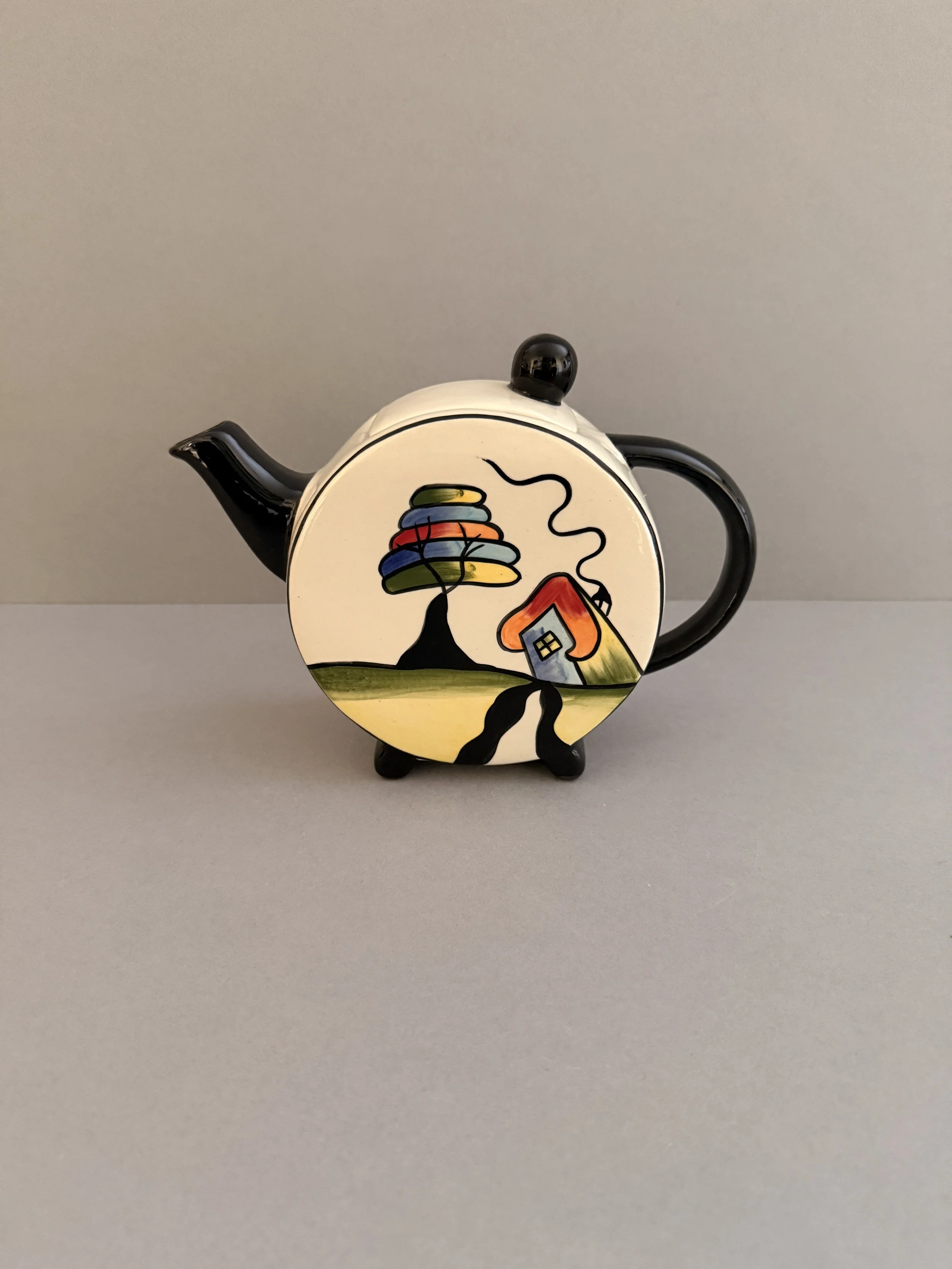 Lorna Bailey Fantasia Cottage Teapot – Signed
