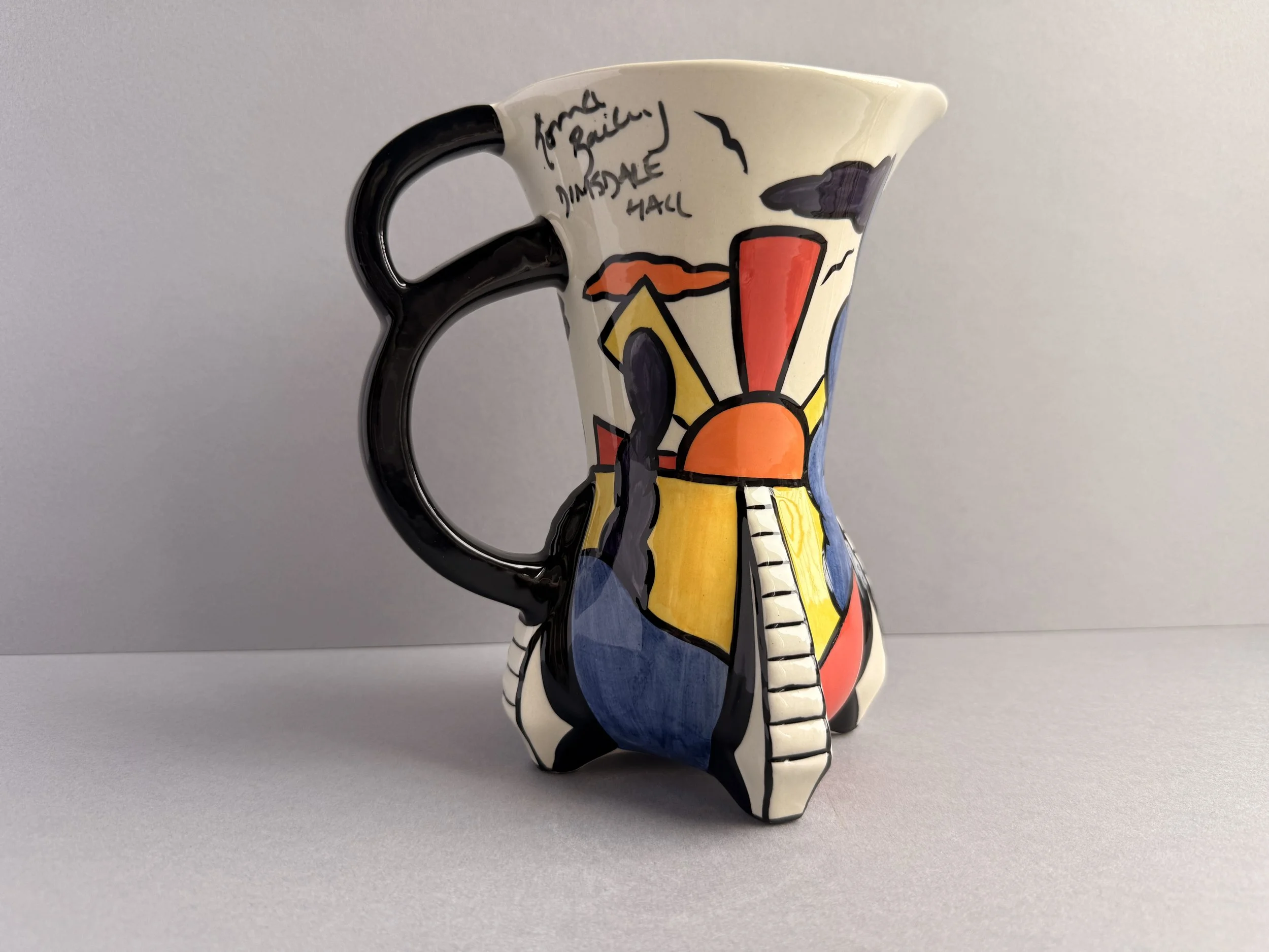 Lorna Bailey Dimsdale Hall Jug – Old Ellgreave Pottery – Signed