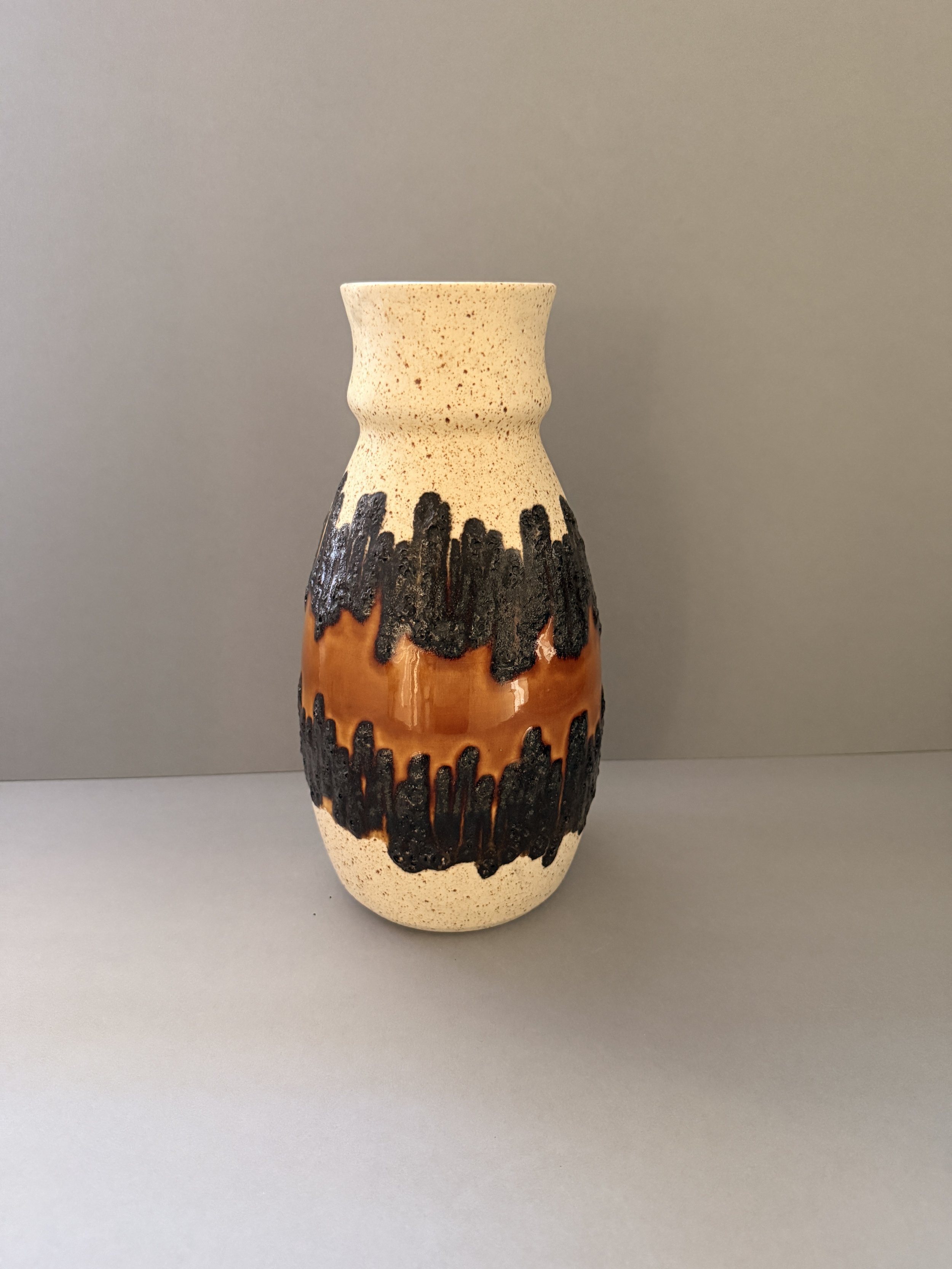 Vintage Bay Keramik West German Fat Lava Vase – Form 70-30 – c.1970s