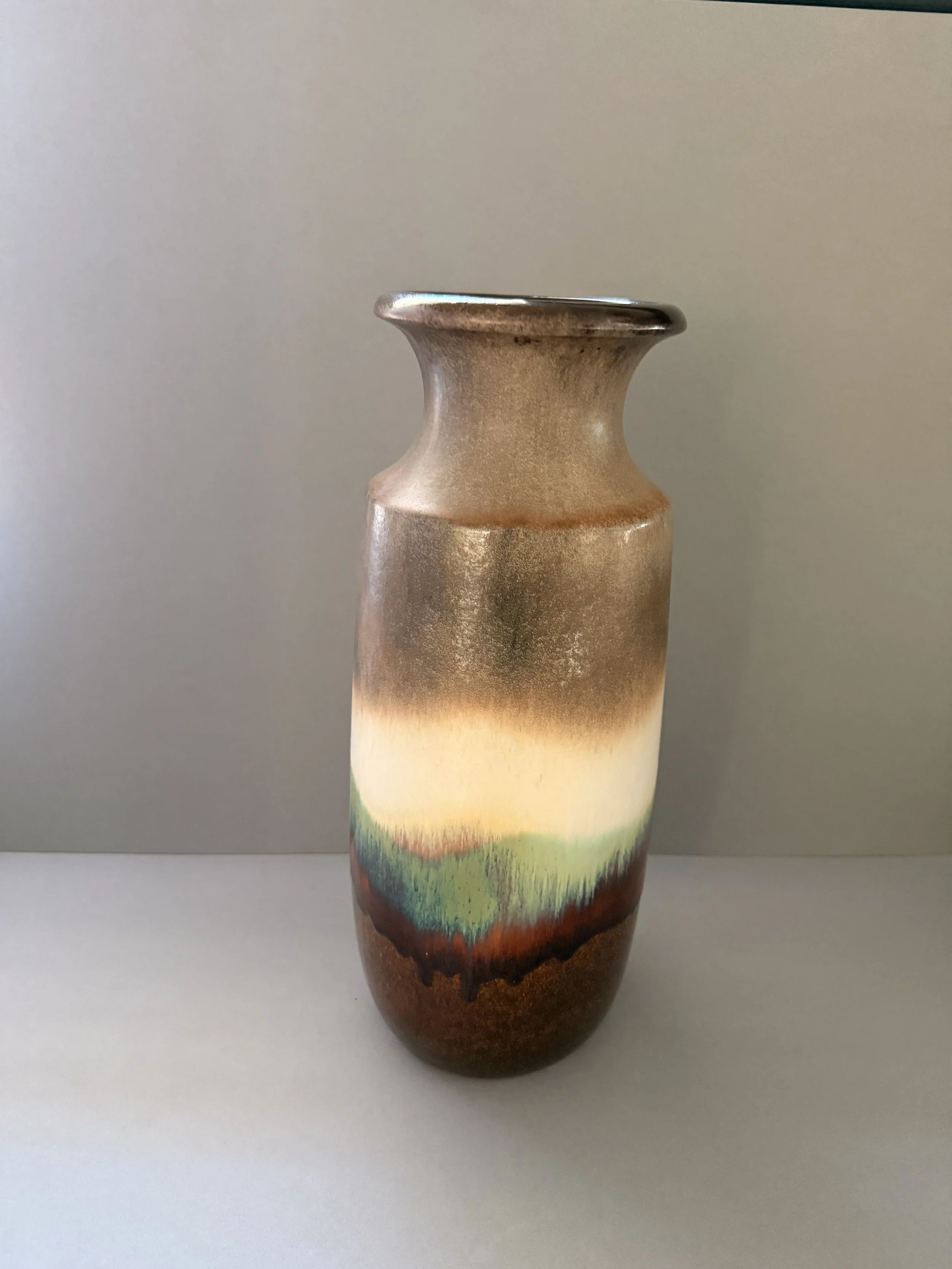 Vintage Scheurich 239-41 West German Pottery Floor Vase – 41 cm – c.1970s