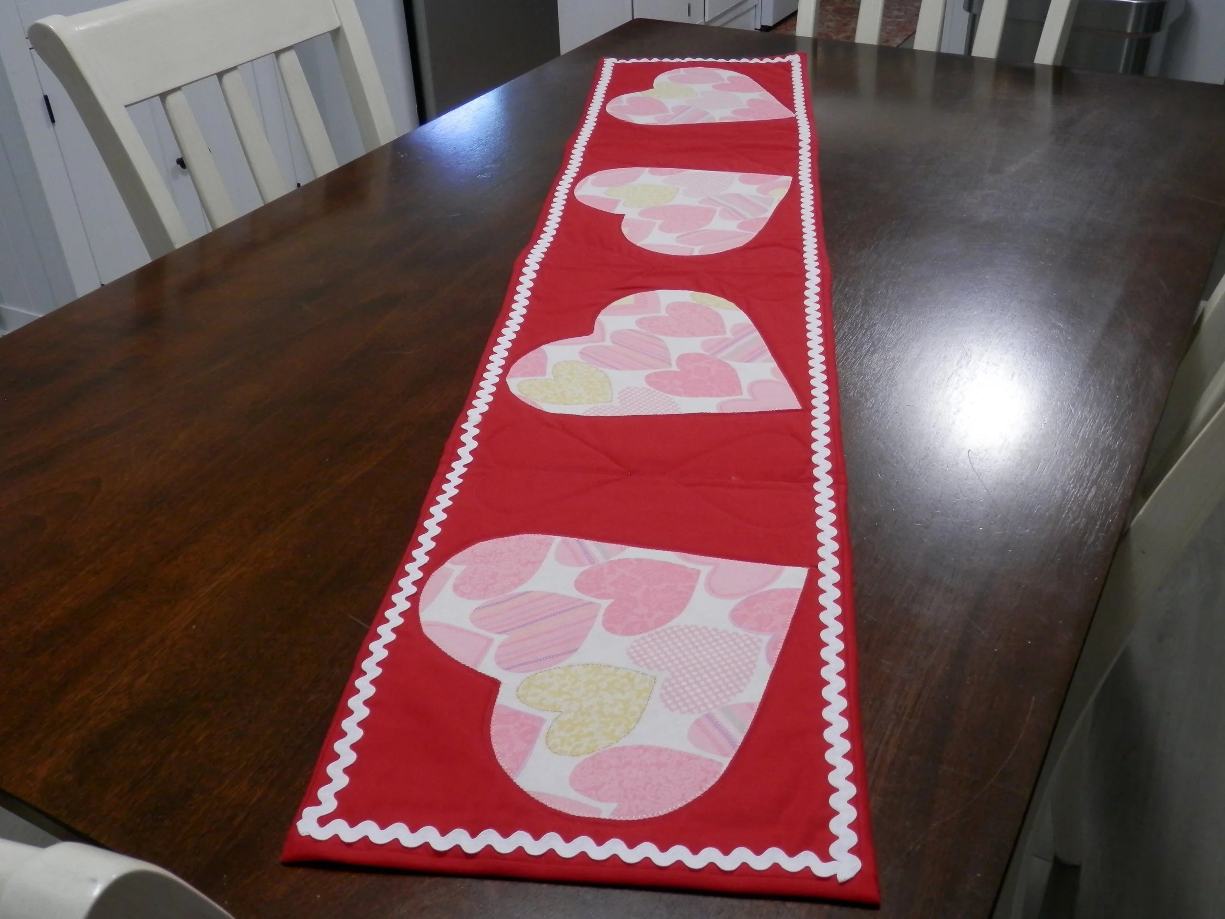 "Be My Love" Table Runner 53.5"L x 11.5"W