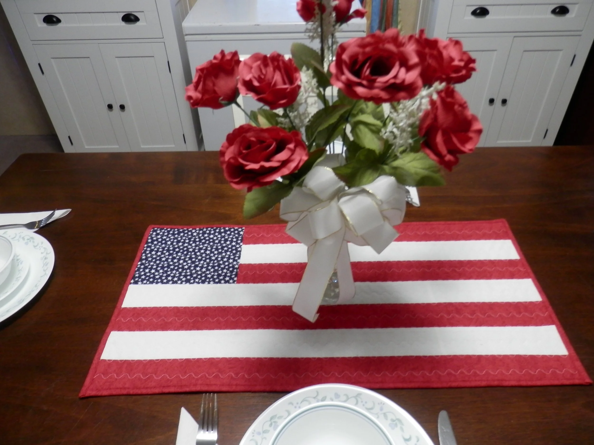 "Old Glory" Table Runner  28"L x 14"W
