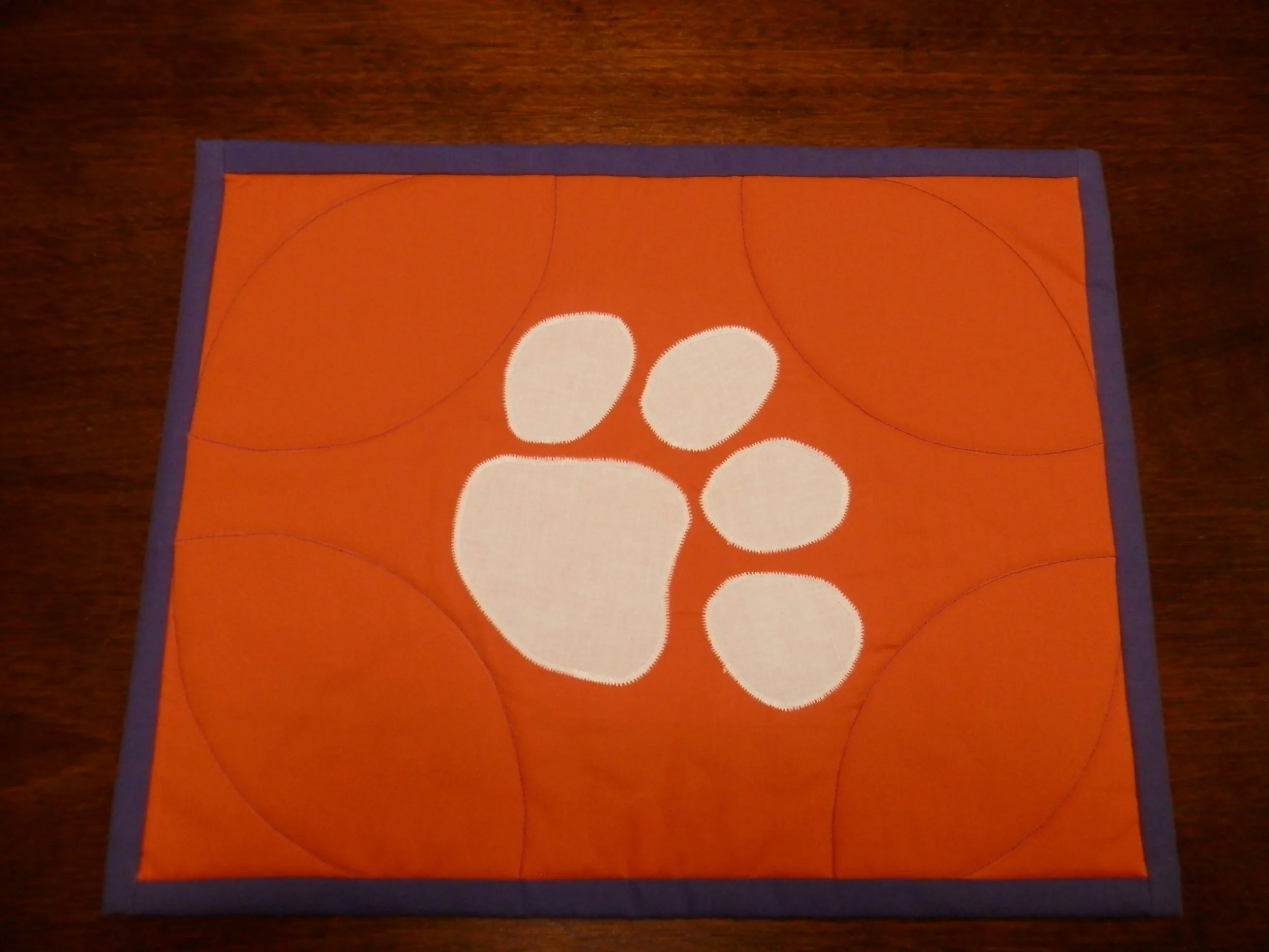 "Paw Print" Halloween Placemats 18"L x 14"W Set of 6