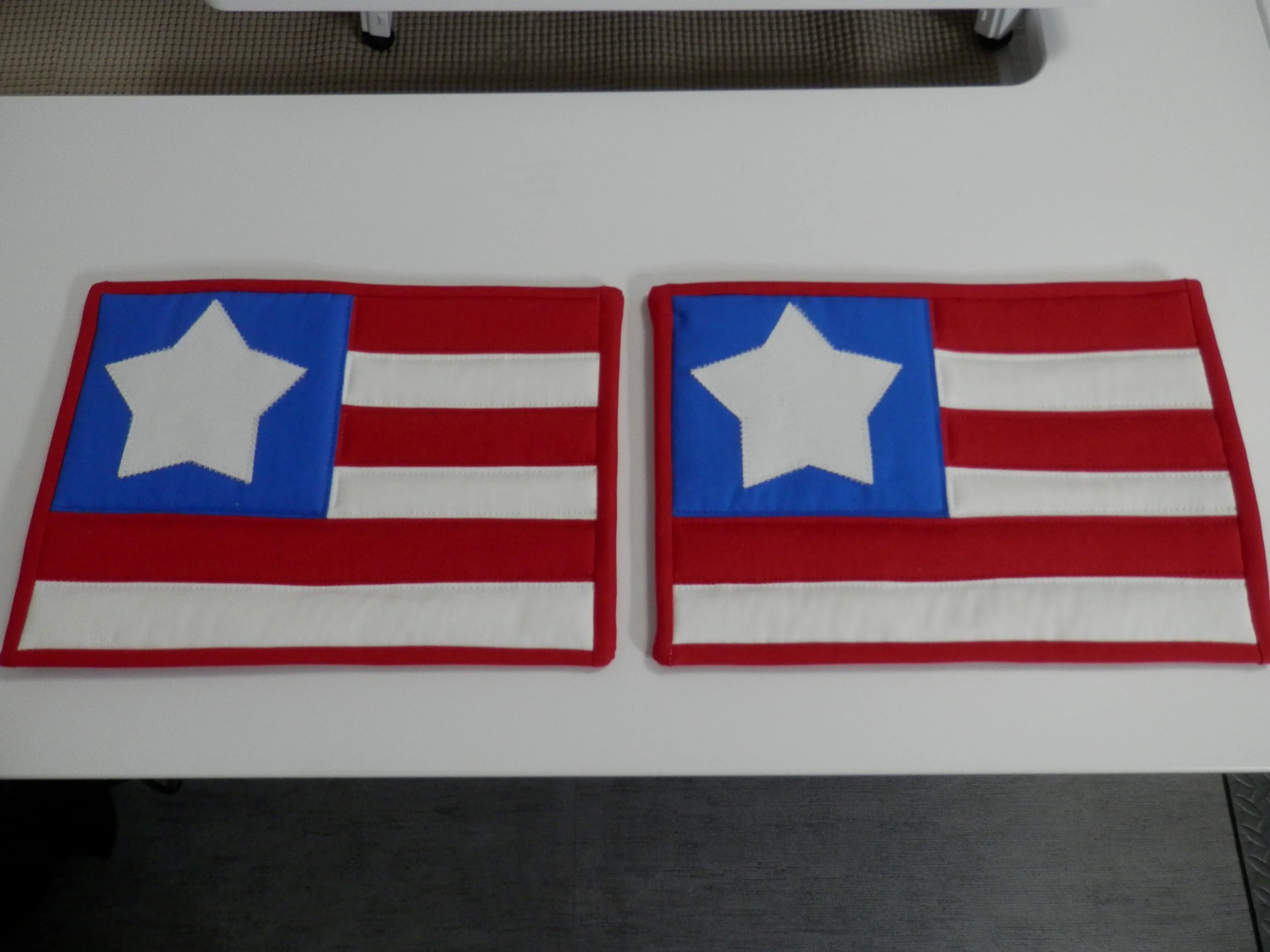 Star Spangle Hot Pads Set of 2