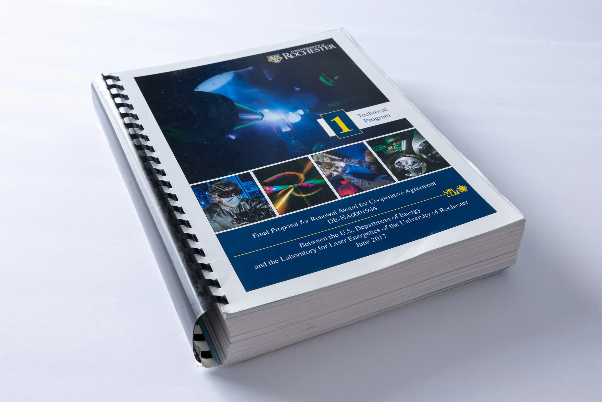 Thick spiral bound document